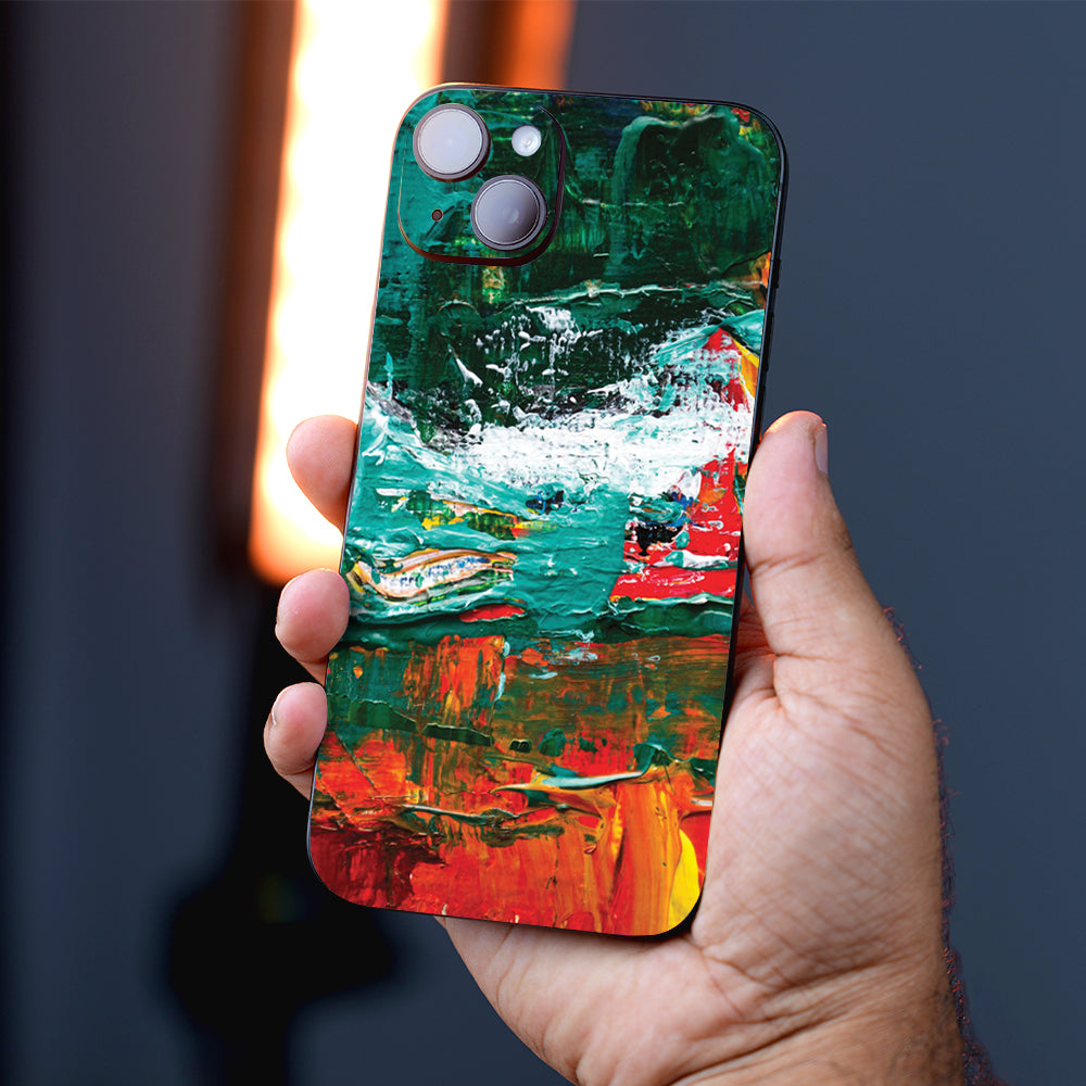 Earthy Impasto Texture Abstract Mobile Skin