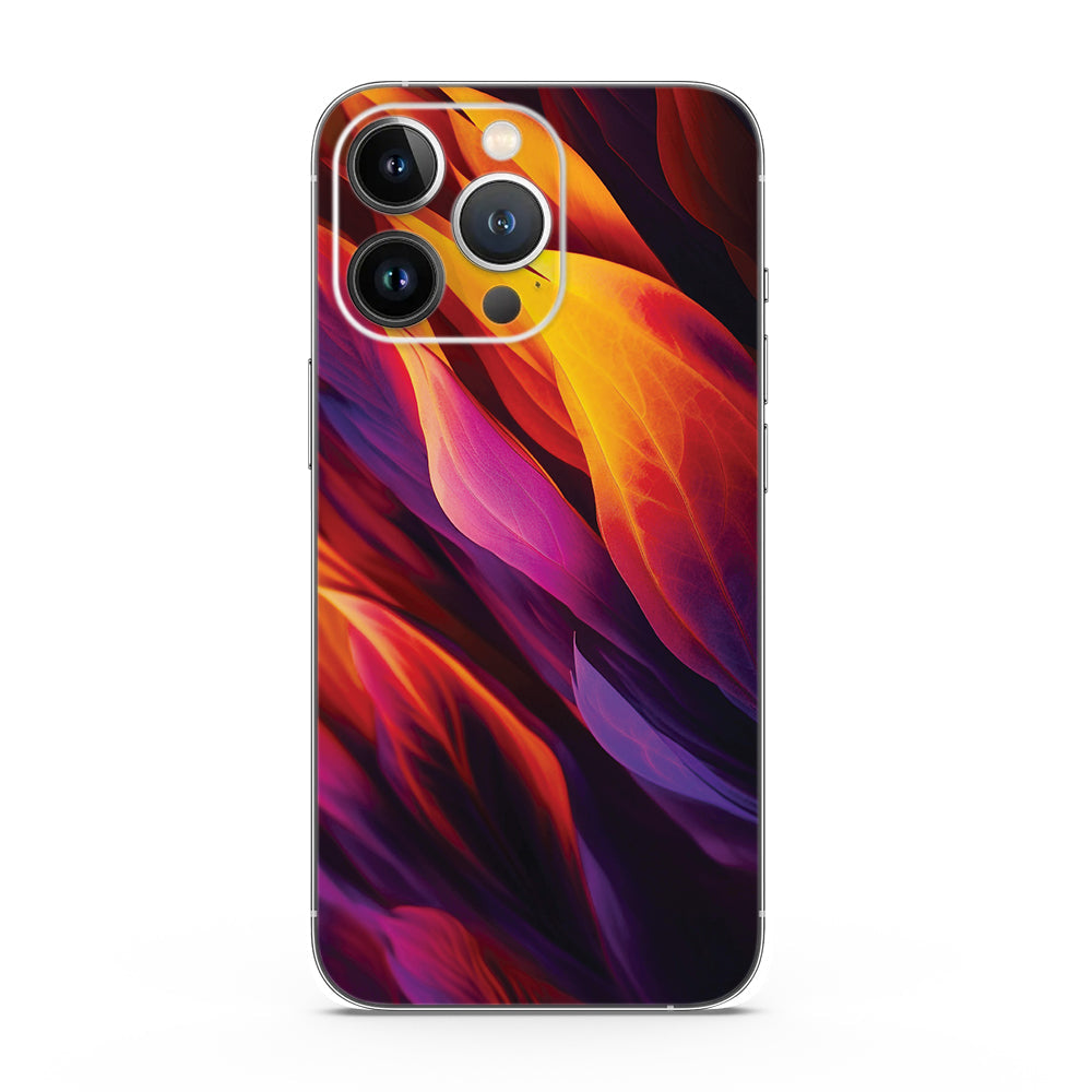 Fomo Store Mobile Skins Abstract  Fiery Leaf Veins