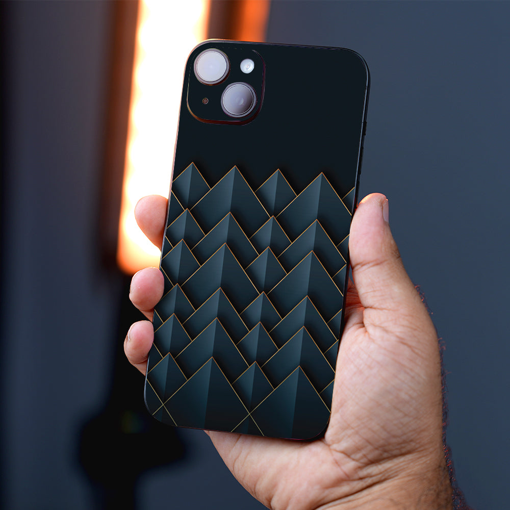 Geometric Peaks Abstract Mobile Skin