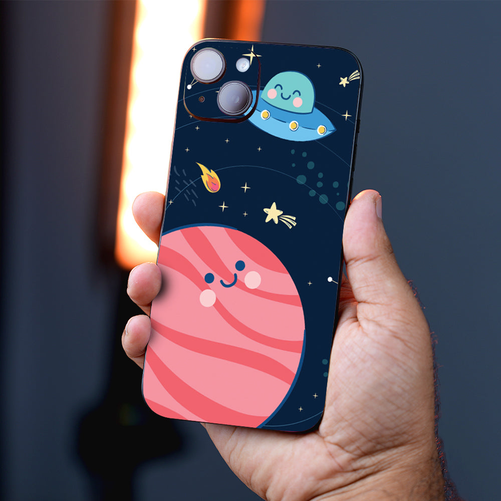 Happy Galaxy Adventures Abstract Mobile Skin