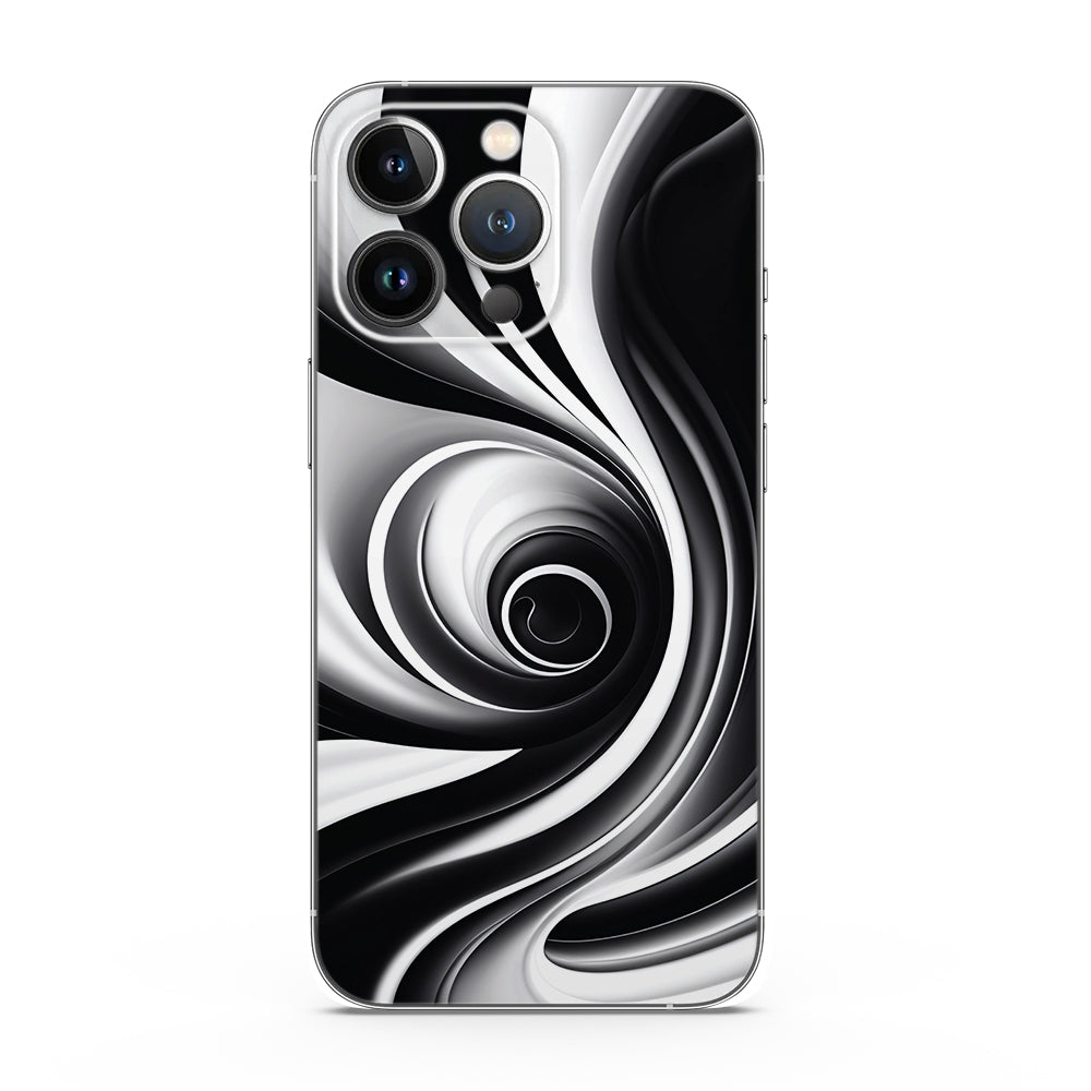 Fomo Store Mobile Skins Abstract  Monochrome Swirl Illusion