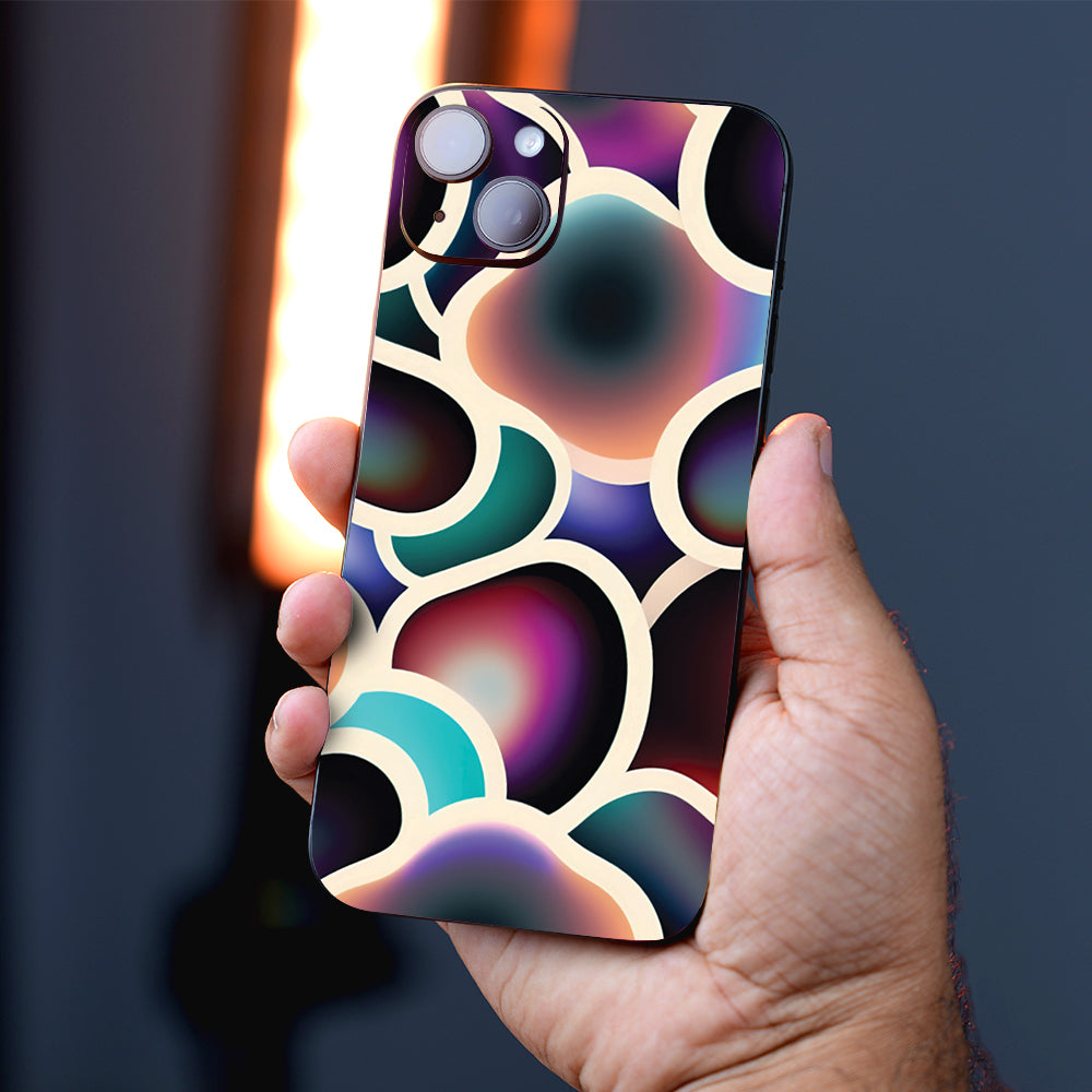 Mystic Nebula Bubbles Abstract Mobile Skin