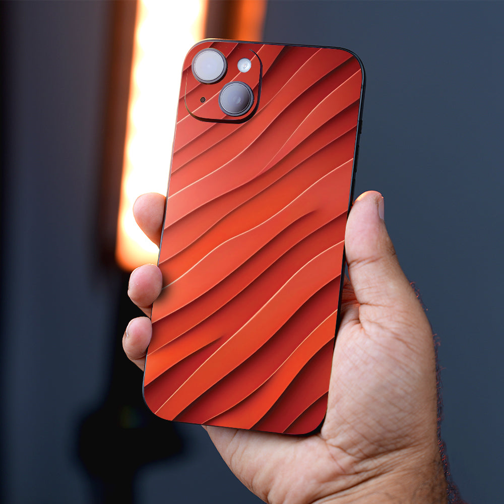 Red Desert Dunes Abstract Mobile Skin