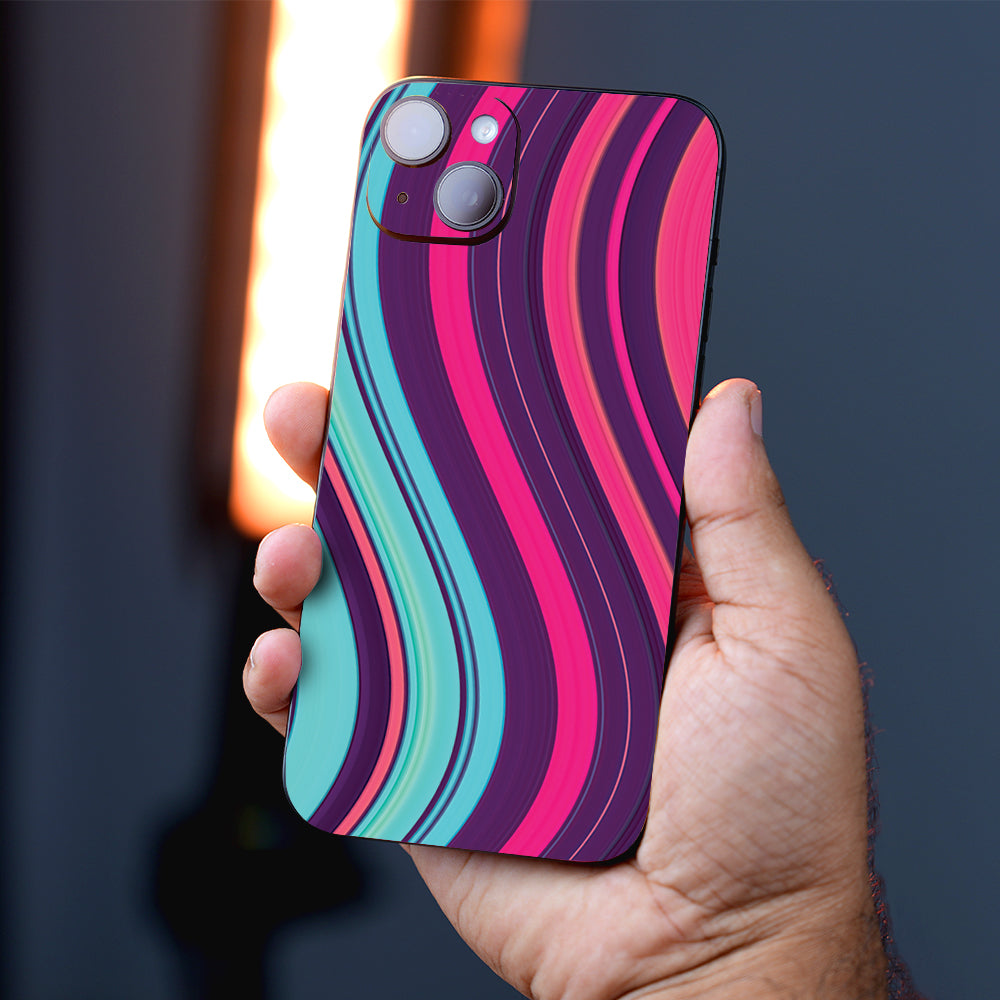 Retro Vibes Wave Abstract Mobile Skin