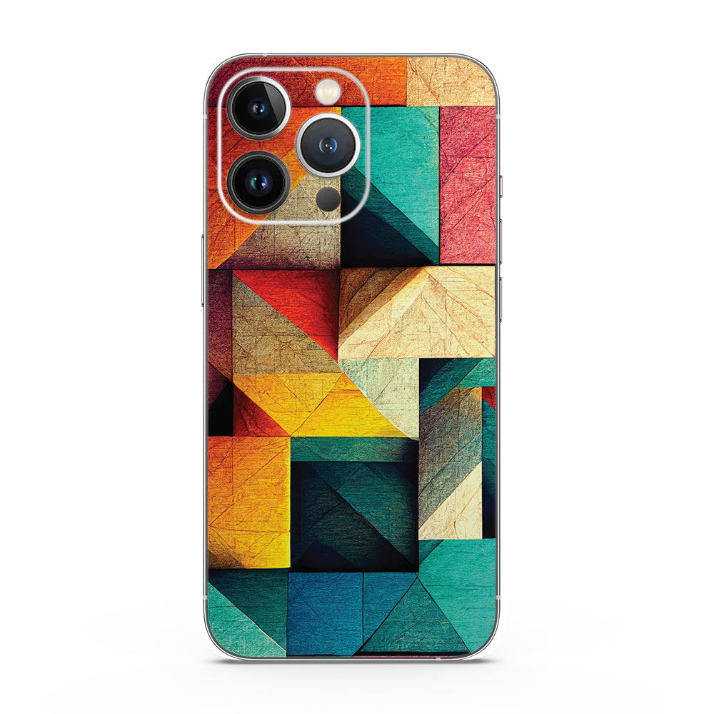 Fomo Store Mobile Skins Abstract  Rustic Geometric Blocks