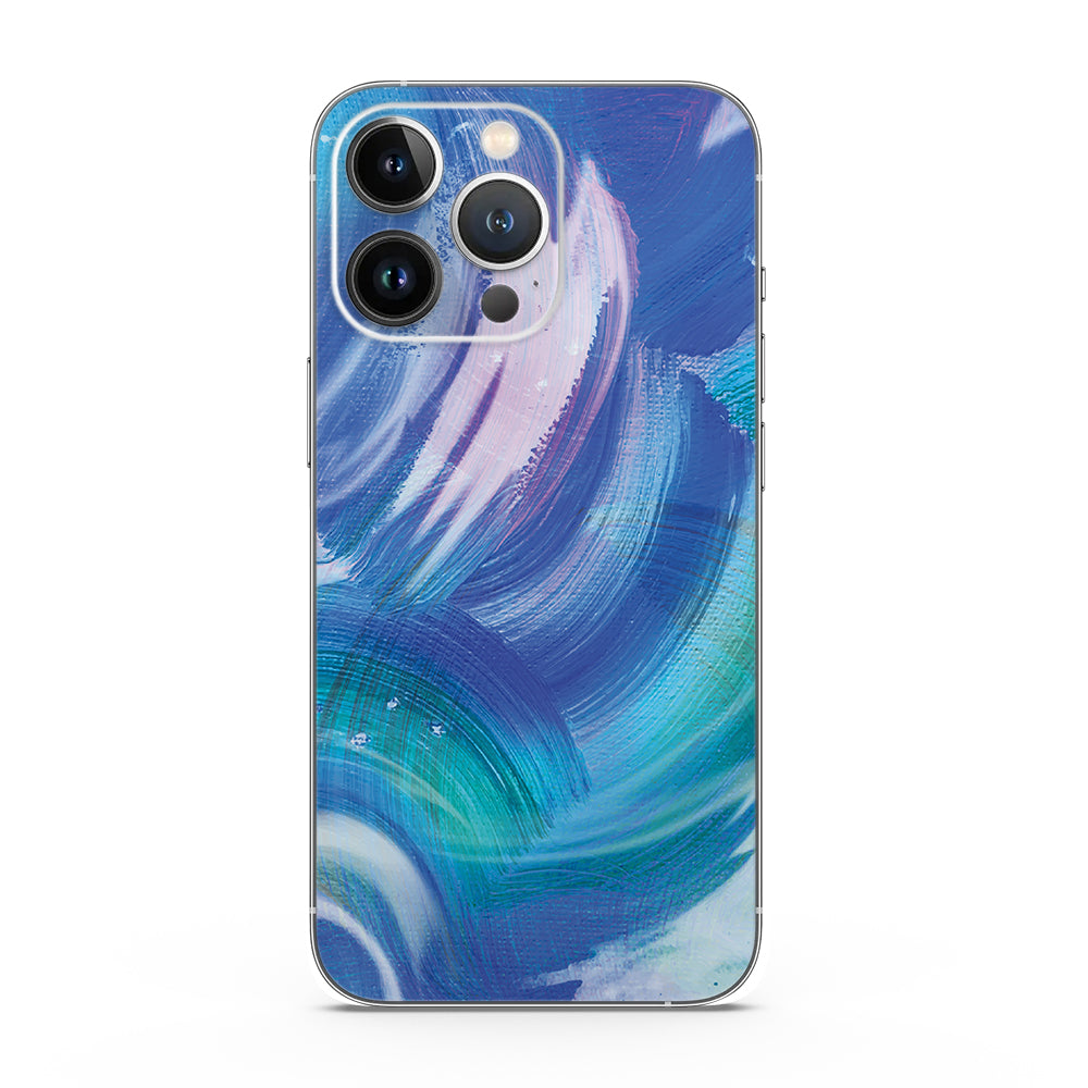 Fomo Store Mobile Skins Abstract  Serene Blue Swirl