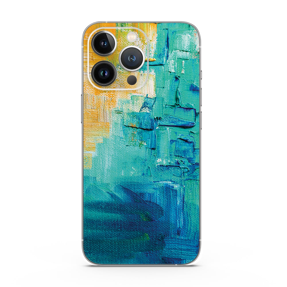 Fomo Store Mobile Skins Abstract Turquoise Brushstroke