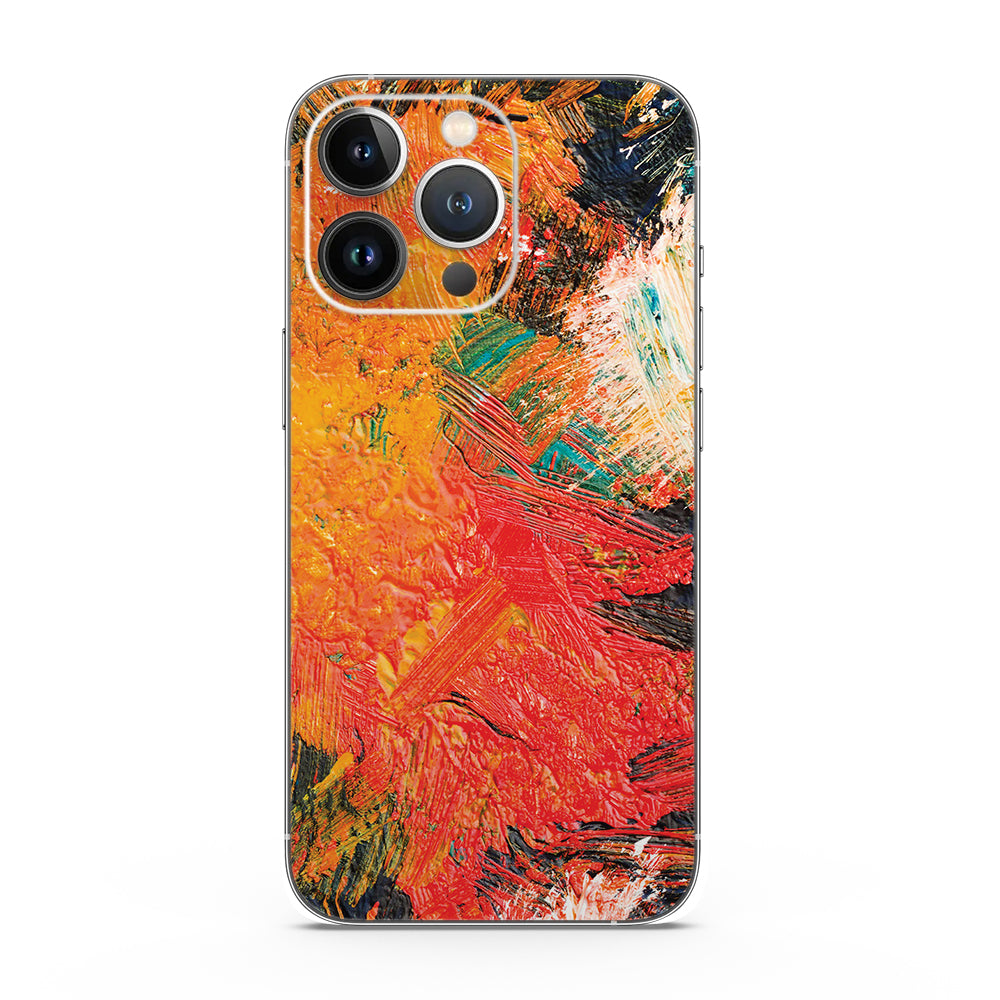 Fomo Store Mobile Skins Abstract  Vibrant Firestroke Art