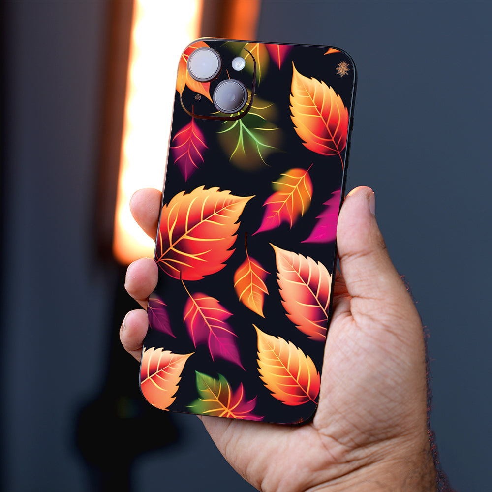 Autumn Leaves Pattern Botanical Mobile Skin