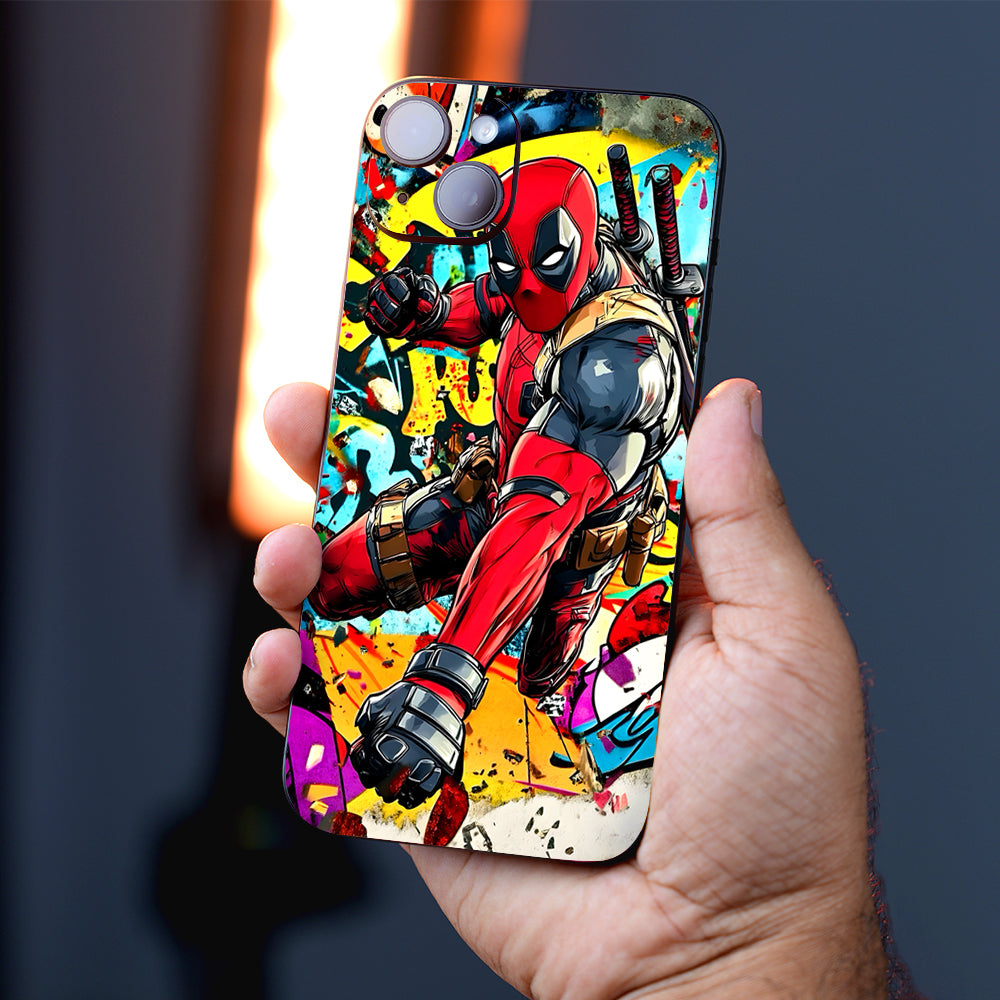 Deadpool Graffiti Style Comic Mobile Skin