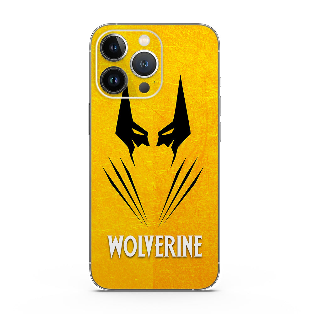 Fomo Store Mobile Skins Comics Wolverine with Yellow Background