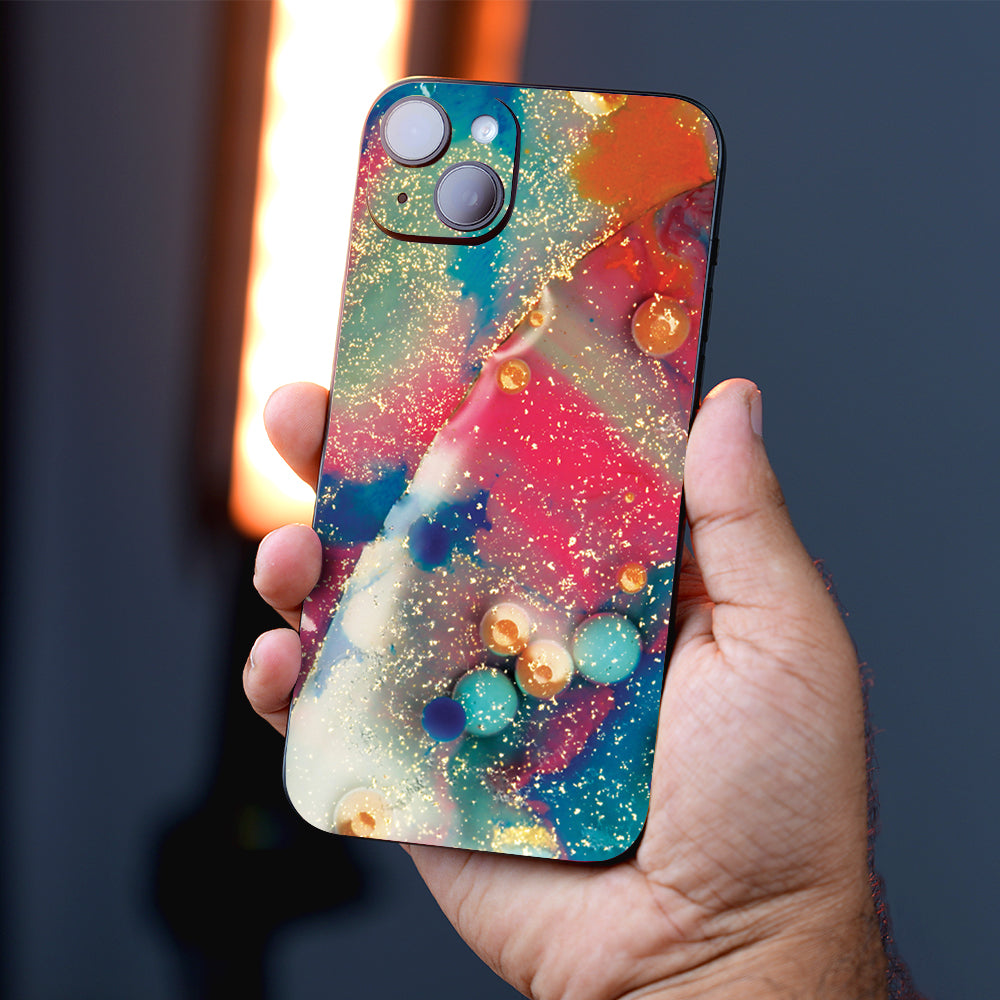 Cosmic Galaxy Glow Marble Mobile Skin