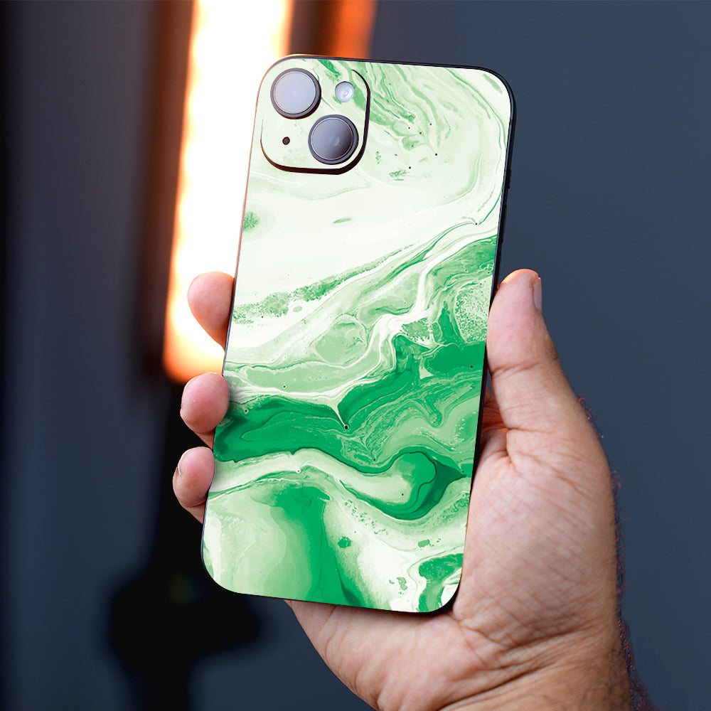 Luxurious Emerald Marble Mobile Skin