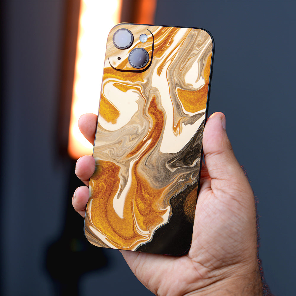 Golden Sandstone Marble Mobile Skin