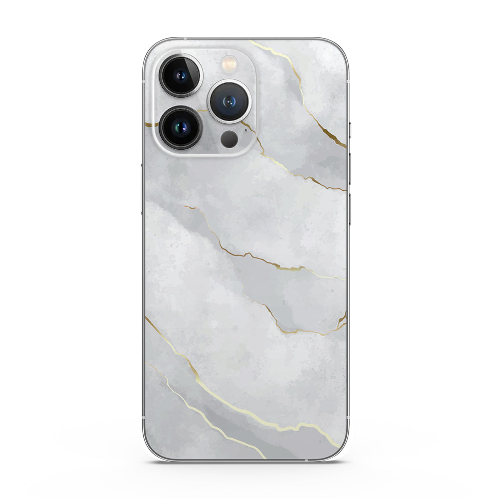 Fomo Store Mobile Skins Marble Grey Golden