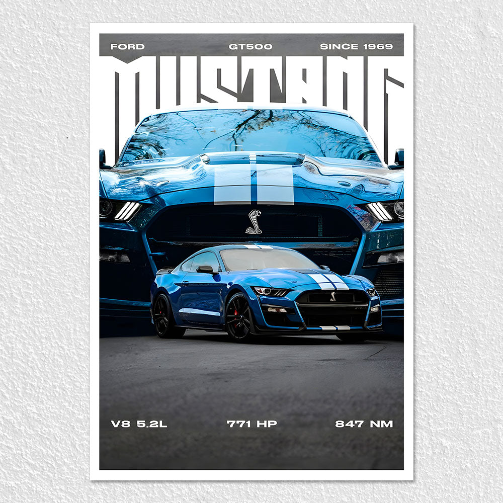 Fomo Store Posters Cars & Bikes Ford Mustang GT500