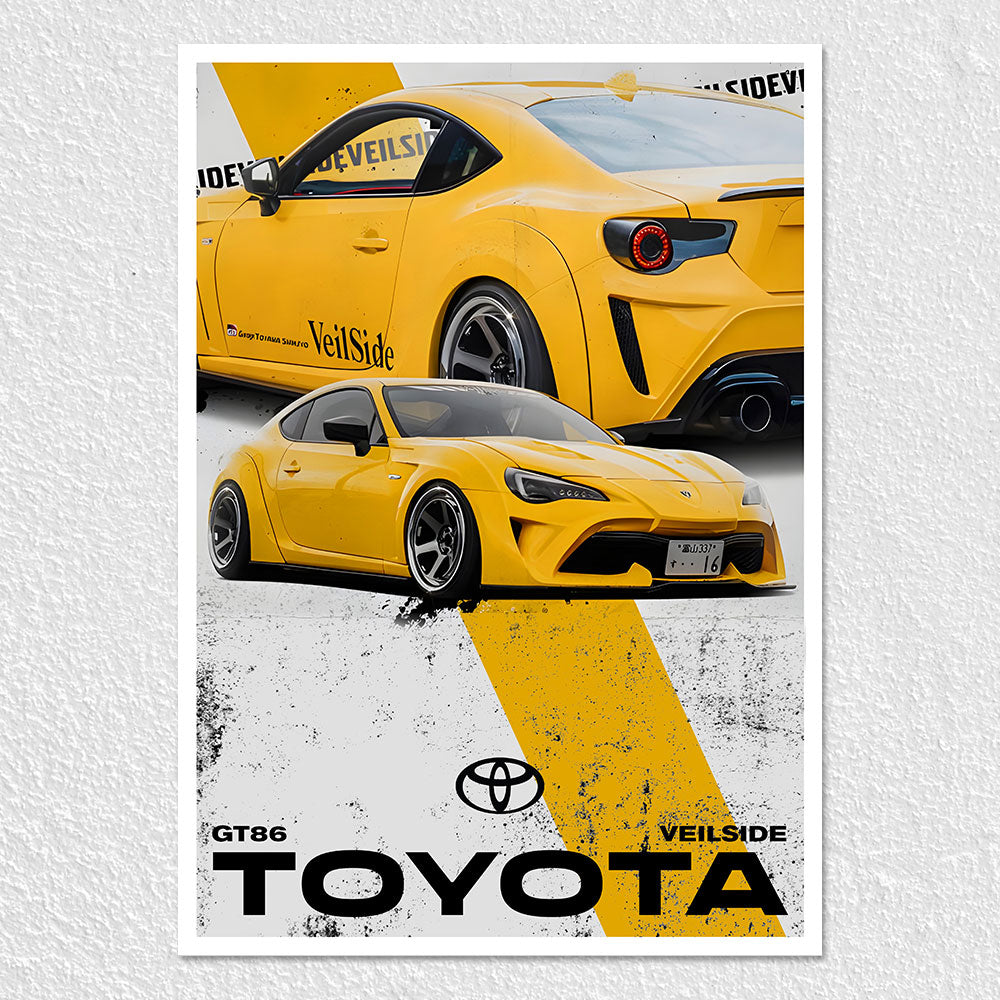 Toyota GT86 Veilside Poster - Sleek Style