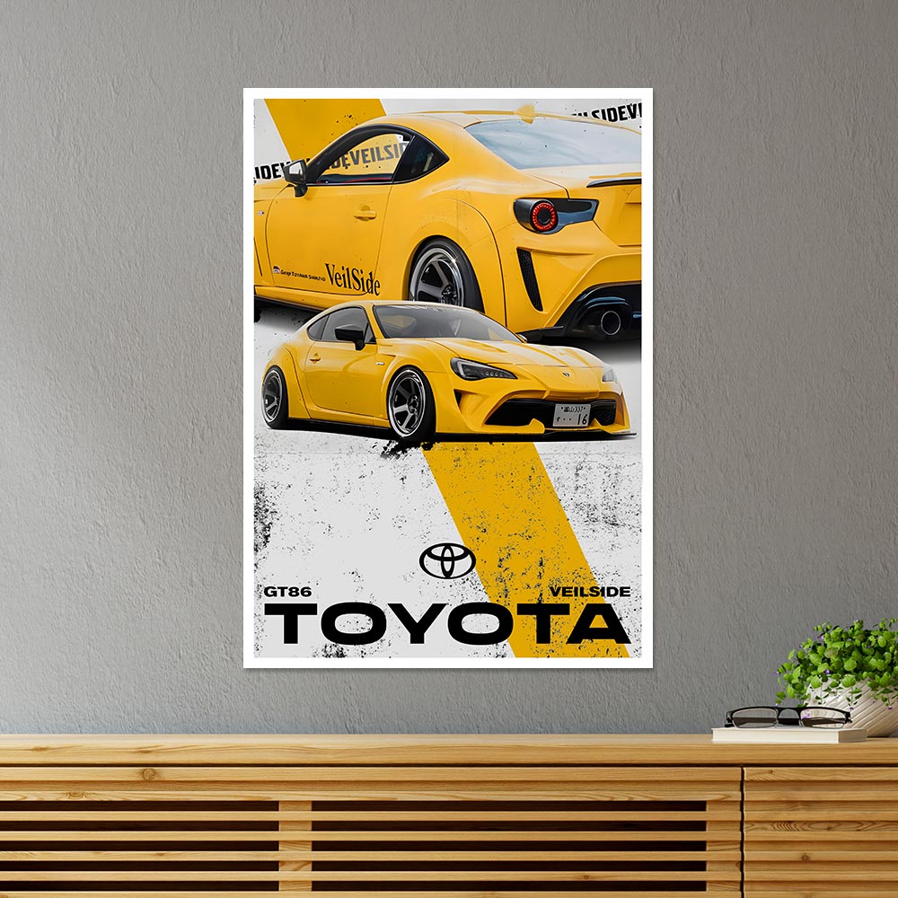 Toyota GT86 Veilside Cars & Bikes Poster