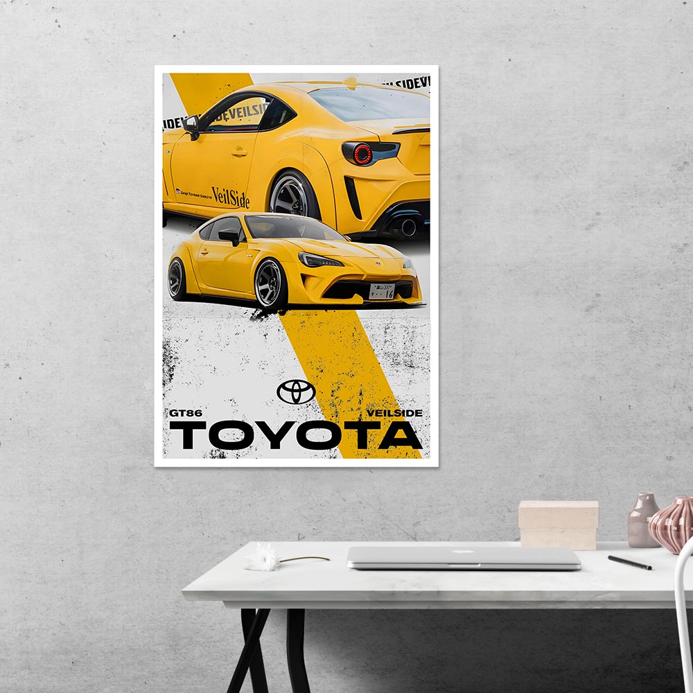 Toyota GT86 Veilside Cars & Bikes Poster