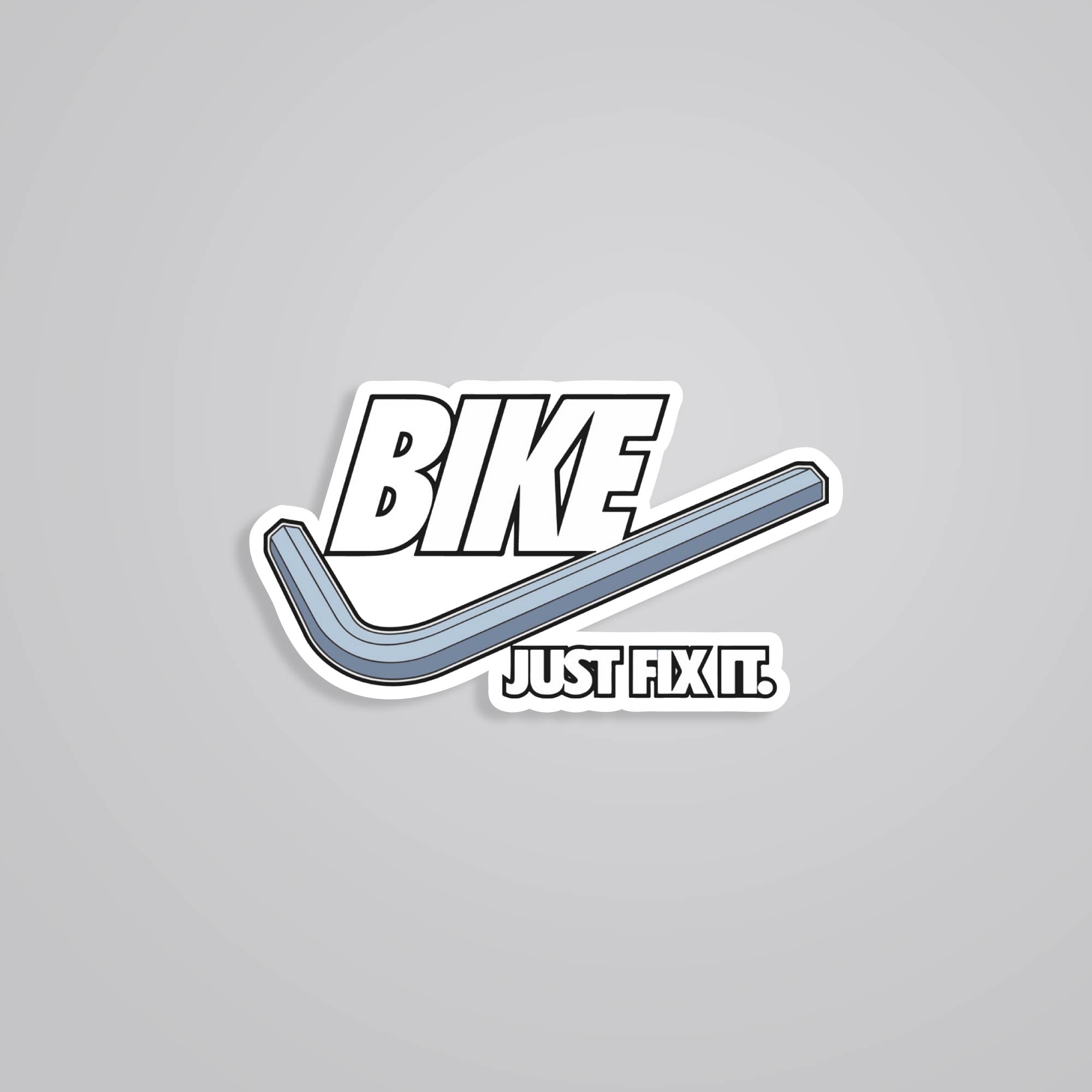 Fomo Store Stickers Cars & Bikes Bike Just Fix It