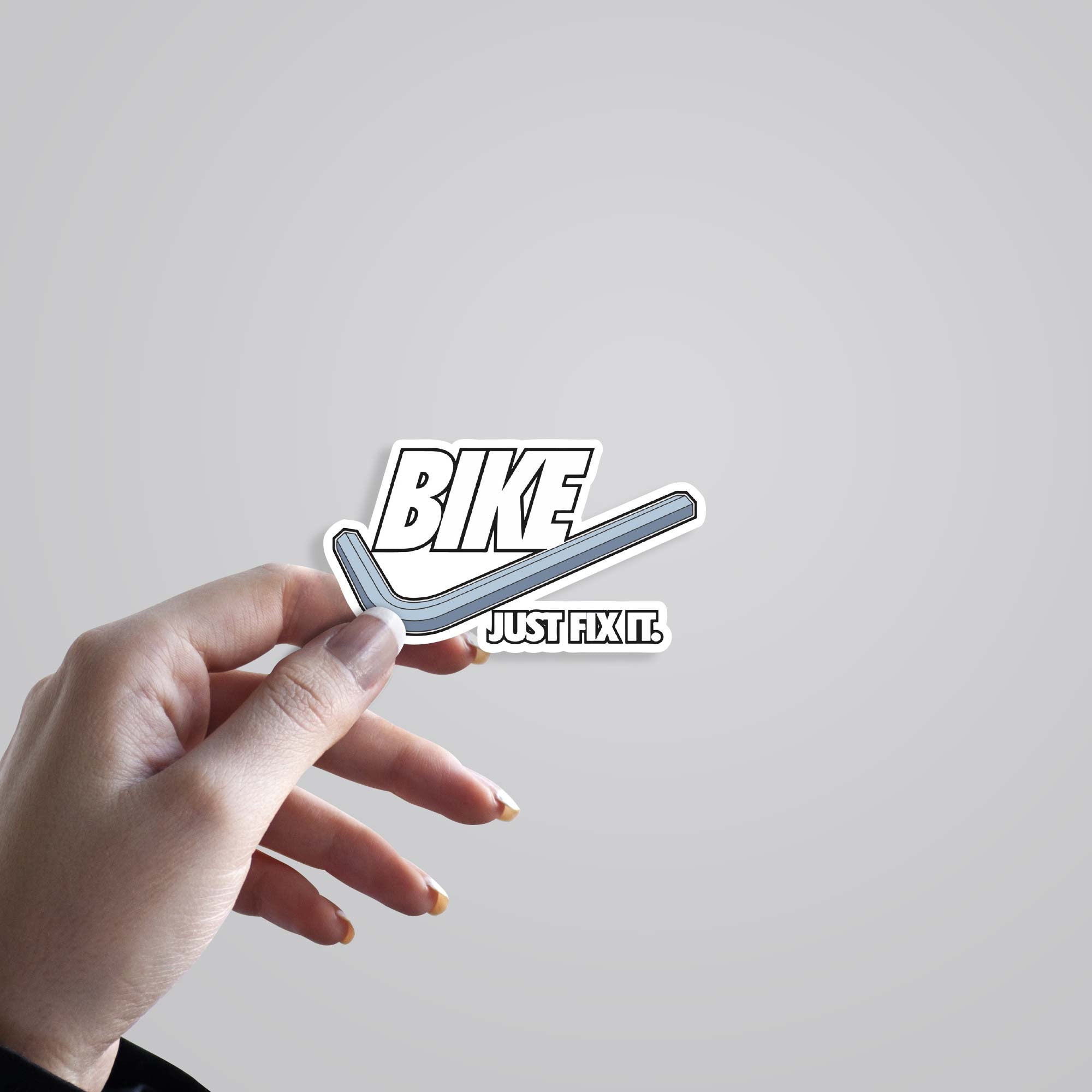 Bike Just Fix It Cars & Bikes Stickers