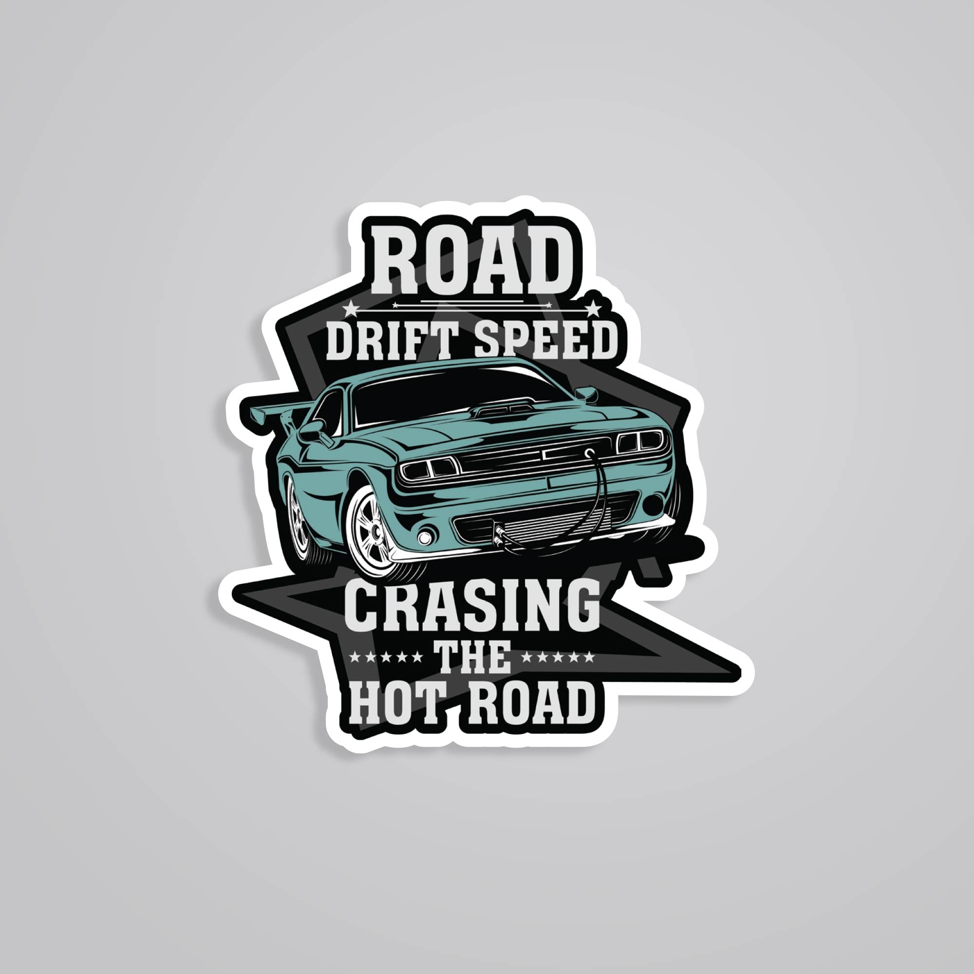 Fomo Store Stickers Cars & Bikes Chasing the hot road