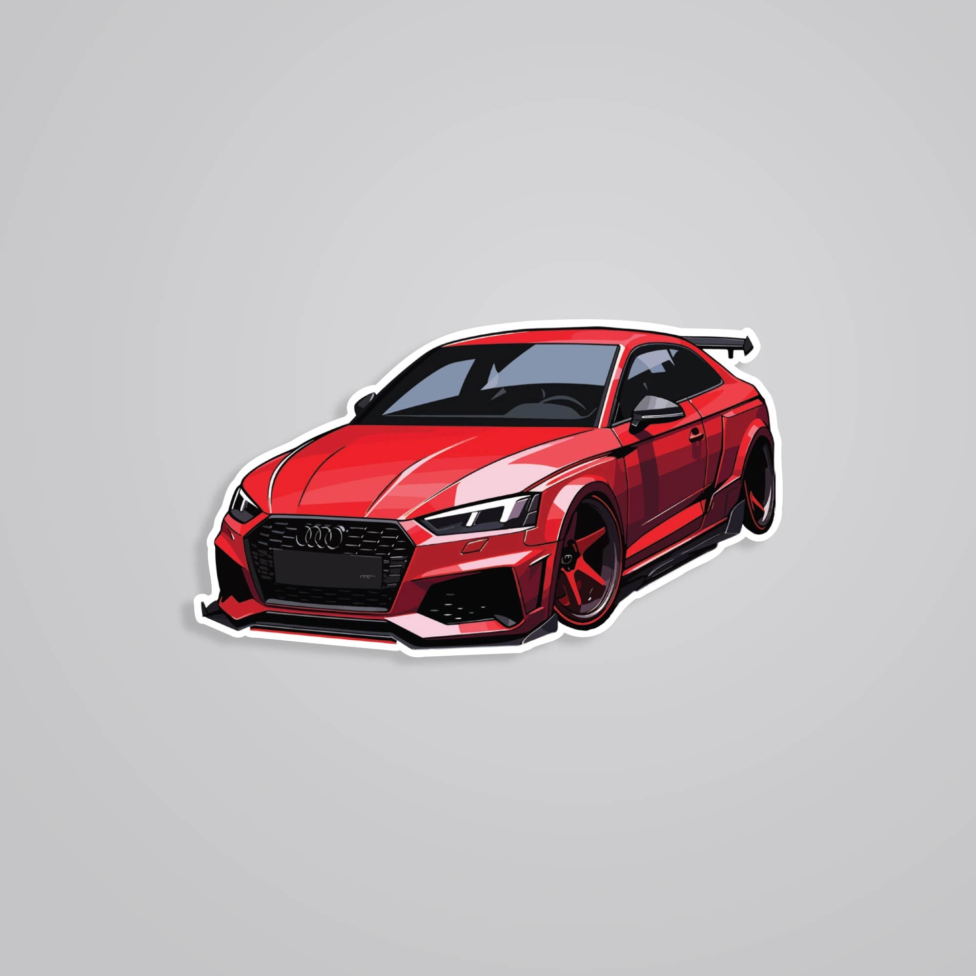 Fomo Store Stickers Cars & Bikes Red Audi RS5