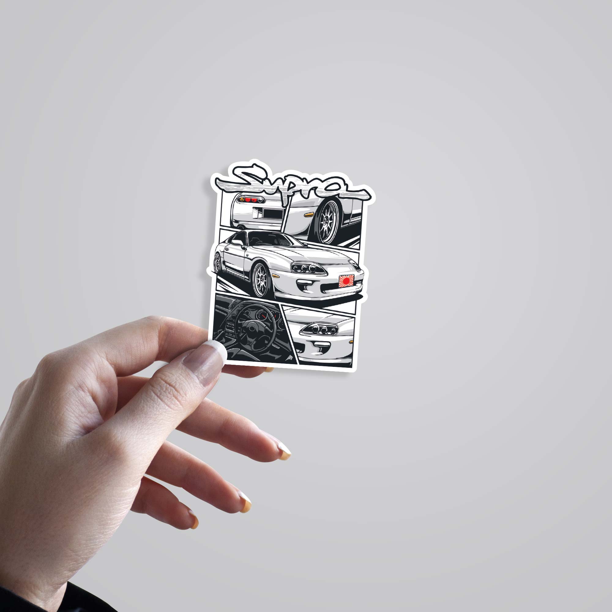 Toyota Supra Cars & Bikes Stickers