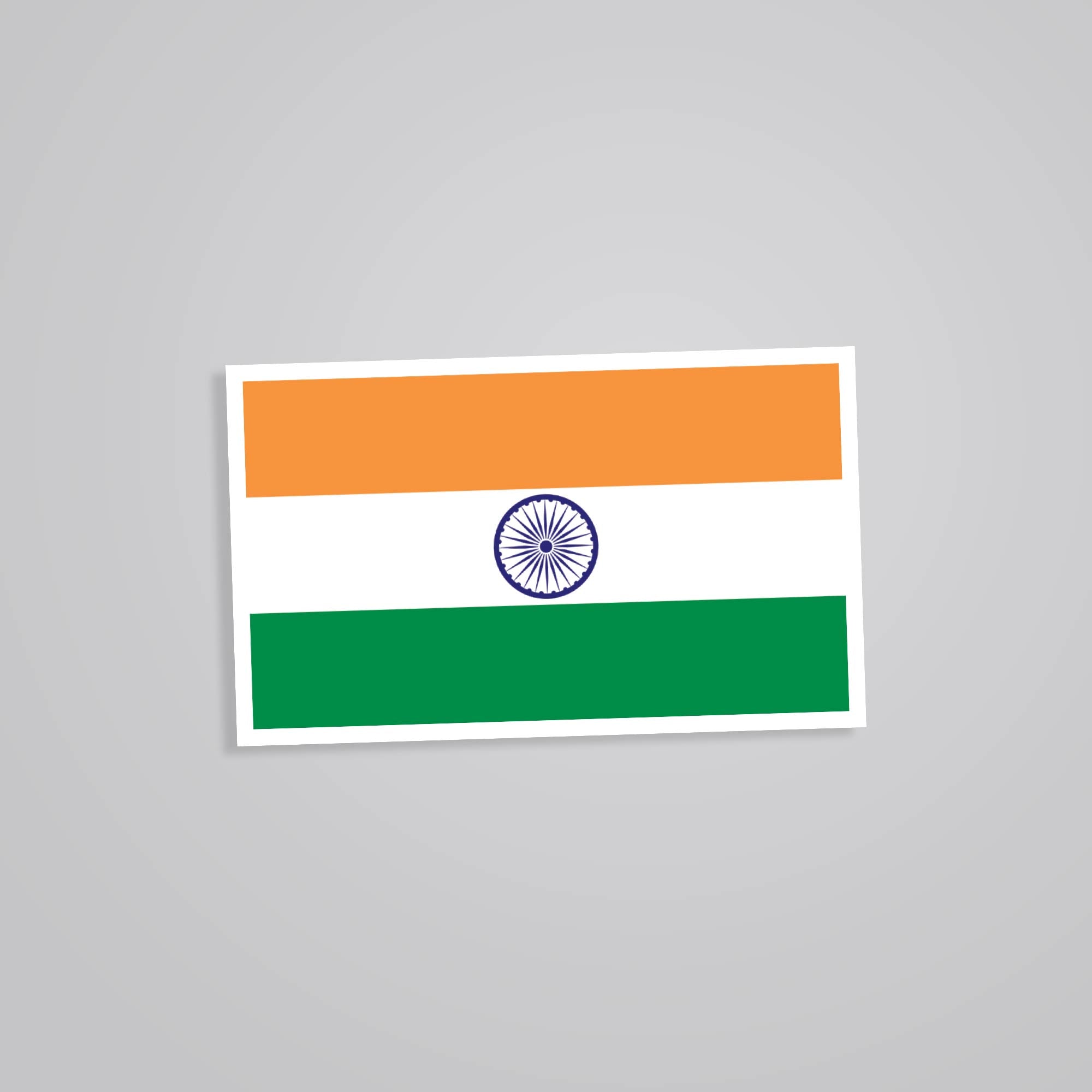 Fomo Store Stickers Casual Indian Flag in Rectangle
