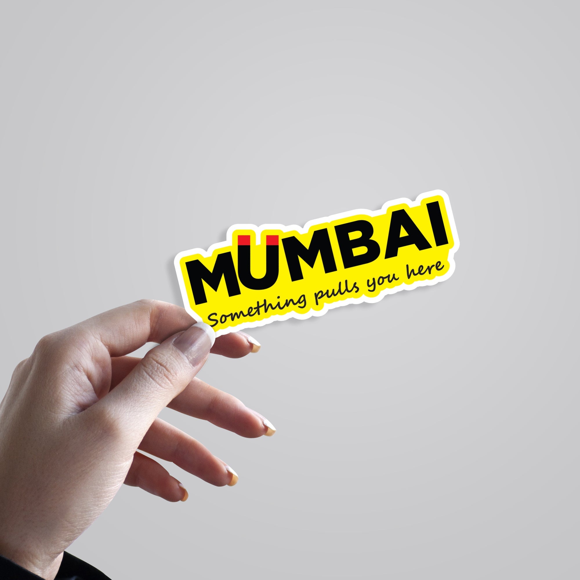 Mumbai Something Pulls You Here Casual Stickers