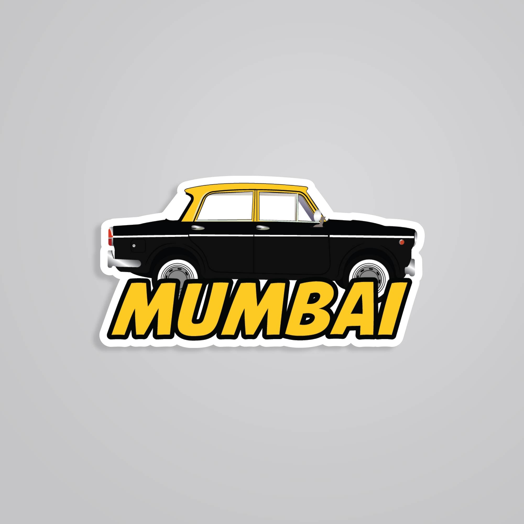 Fomo Store Stickers Casual Mumbai Taxi