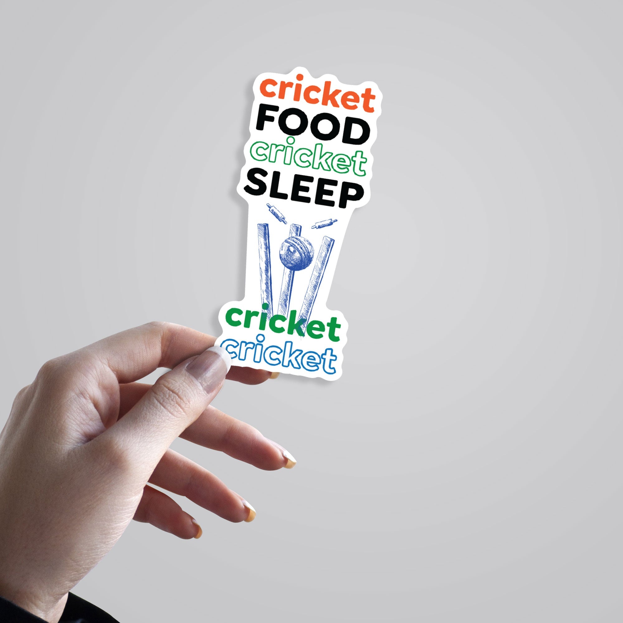 Cricket Food Cricket Sleep Sports Stickers
