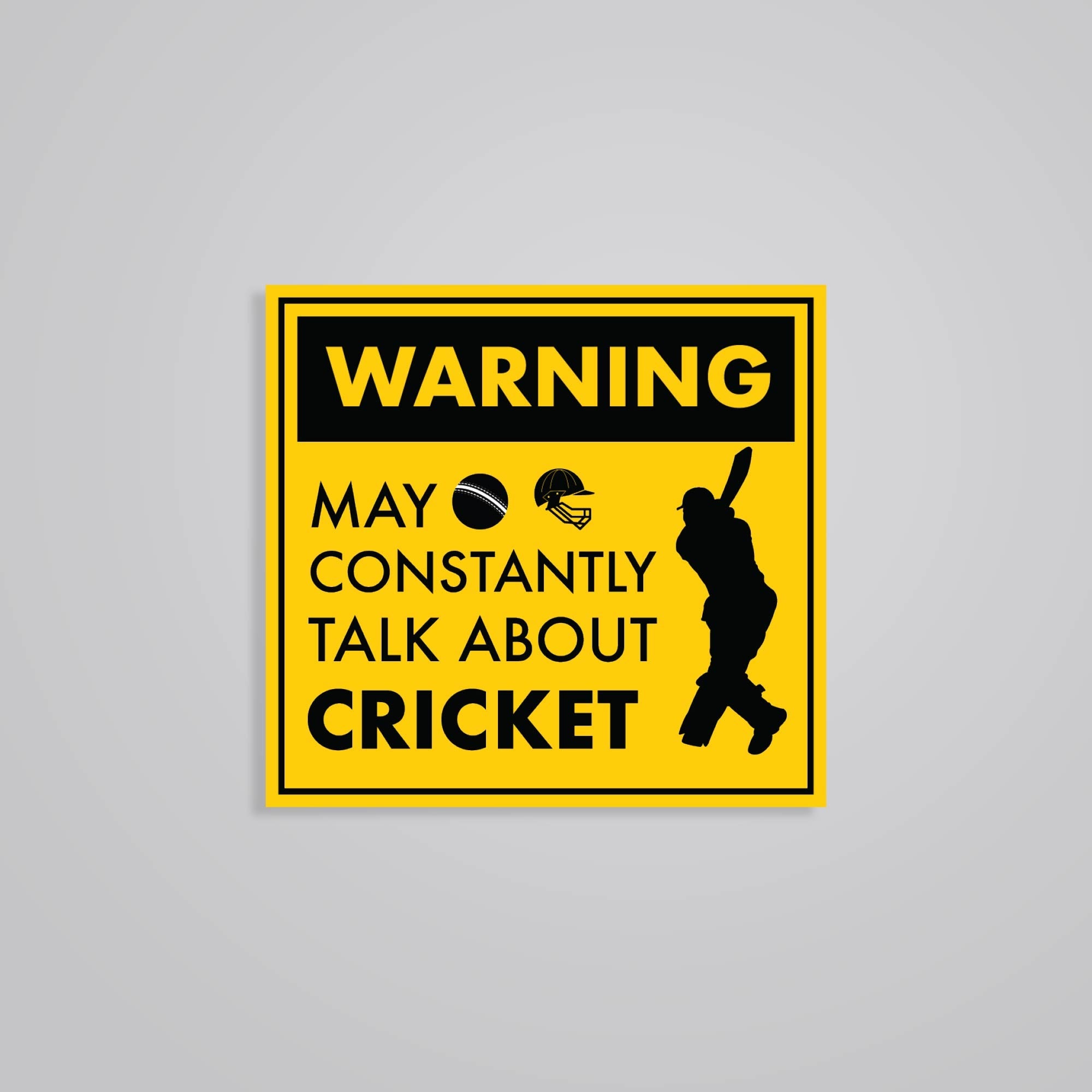 Fomo Store Stickers Sports Warning May Constantly Talk About Cricket