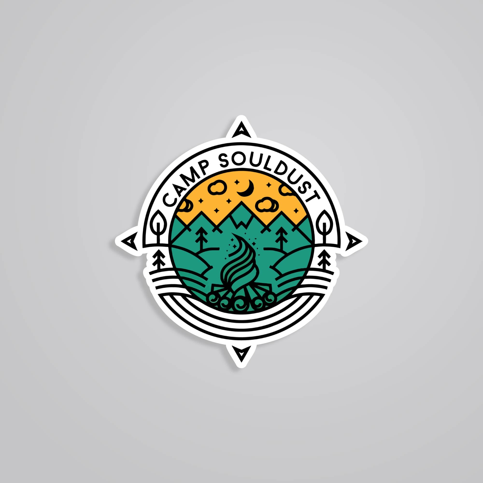 Fomo Store Stickers Travels Camp Souldust