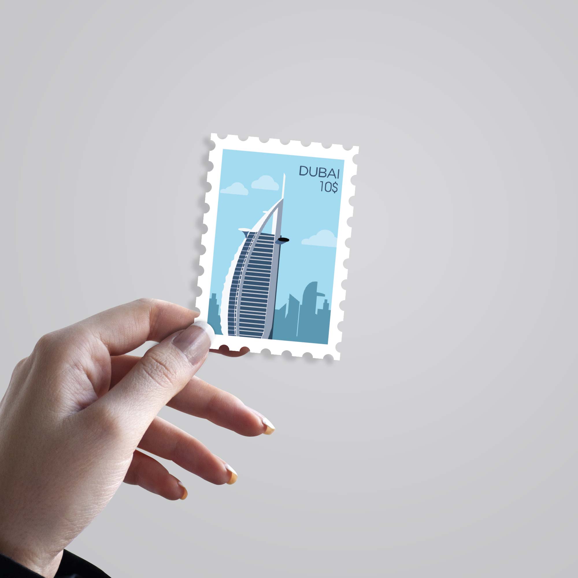Dubai Stamp Travels Stickers