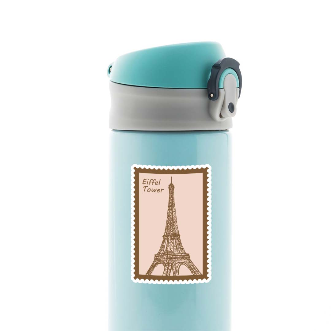 Eiffel Tower Stamp Travels Stickers