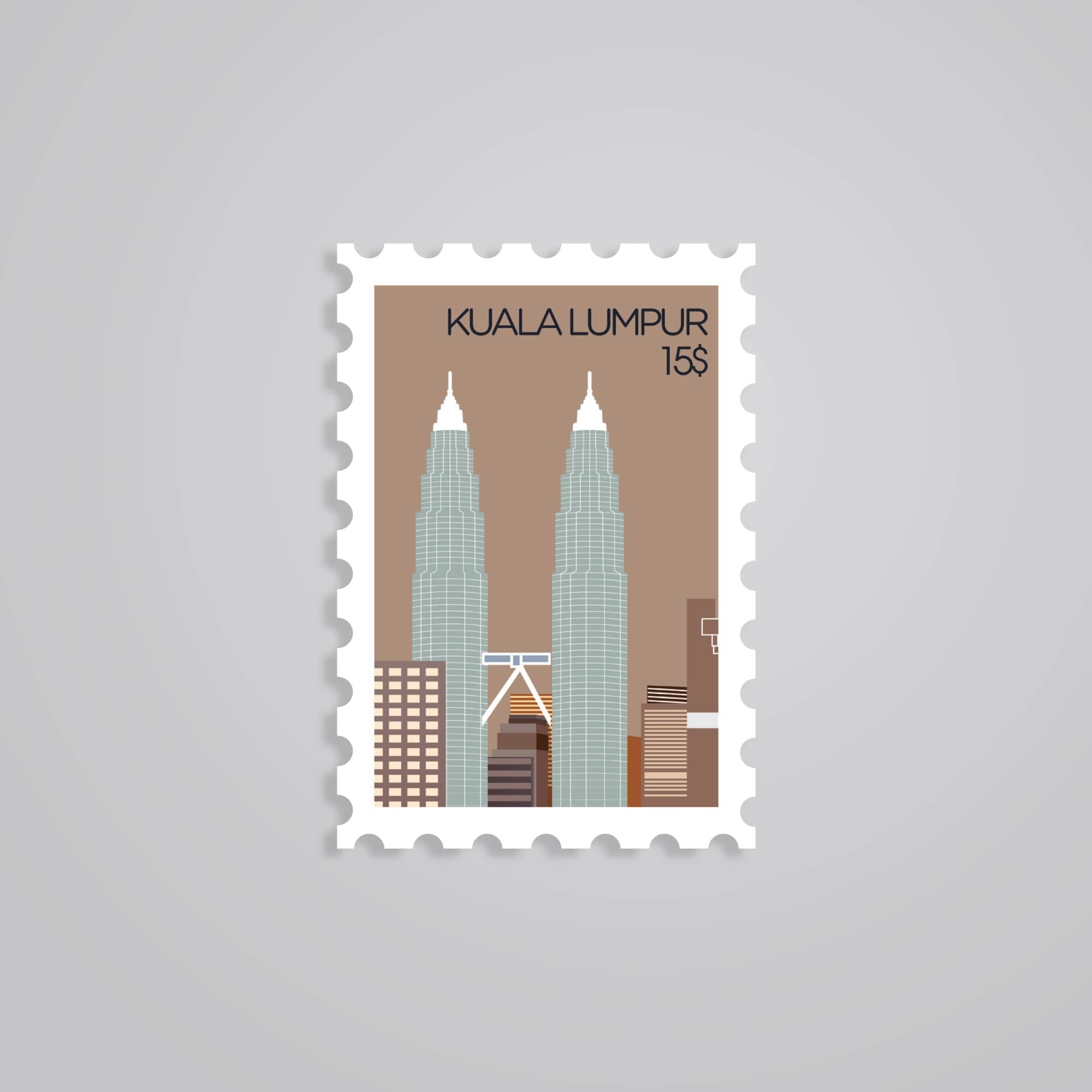 Fomo Store Stickers Travels Kuala Lumpur Stamp