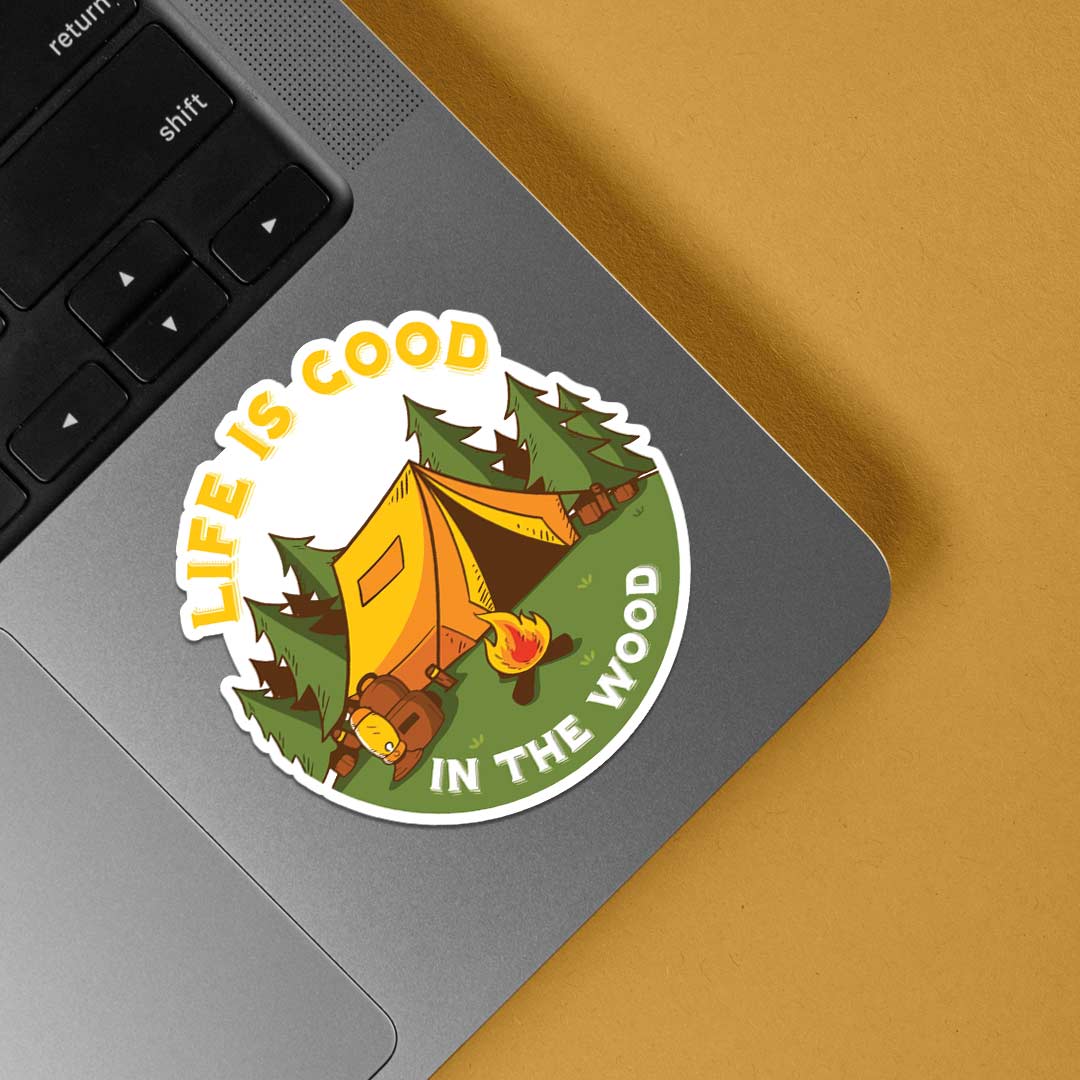Life is good in the wood Travels Stickers