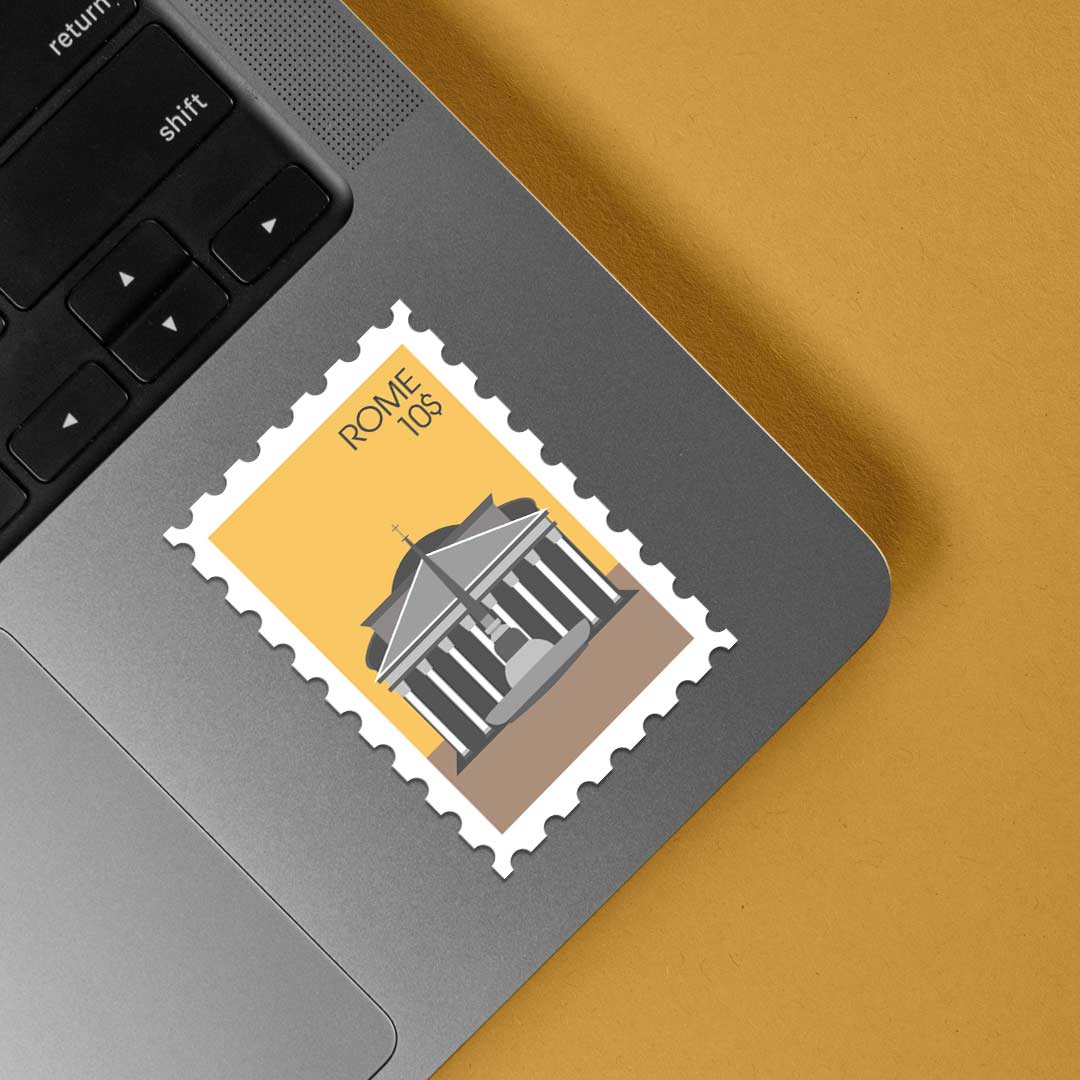 Rome Stamp Travels Stickers