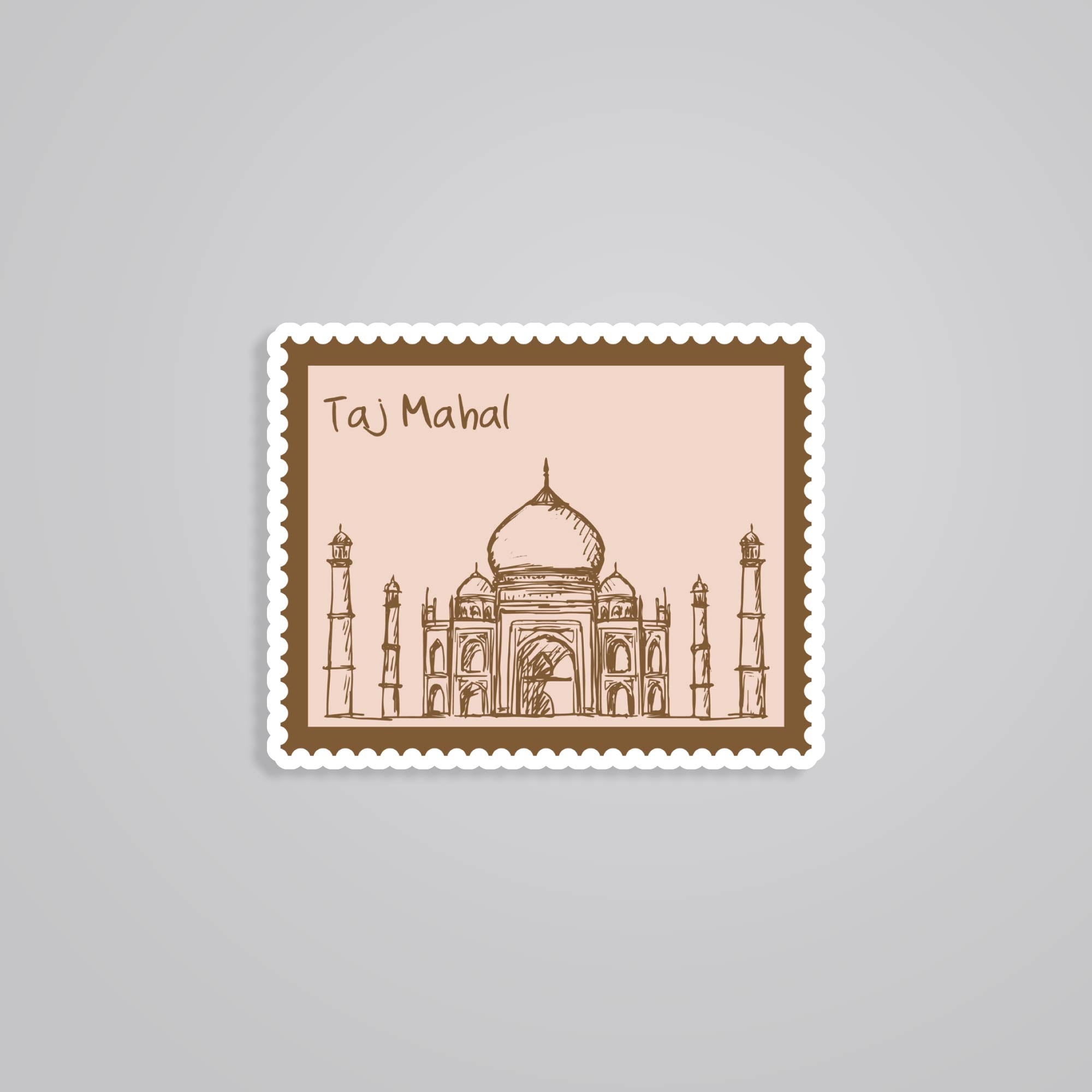 Fomo Store Stickers Travels Taj Mahal Stamp