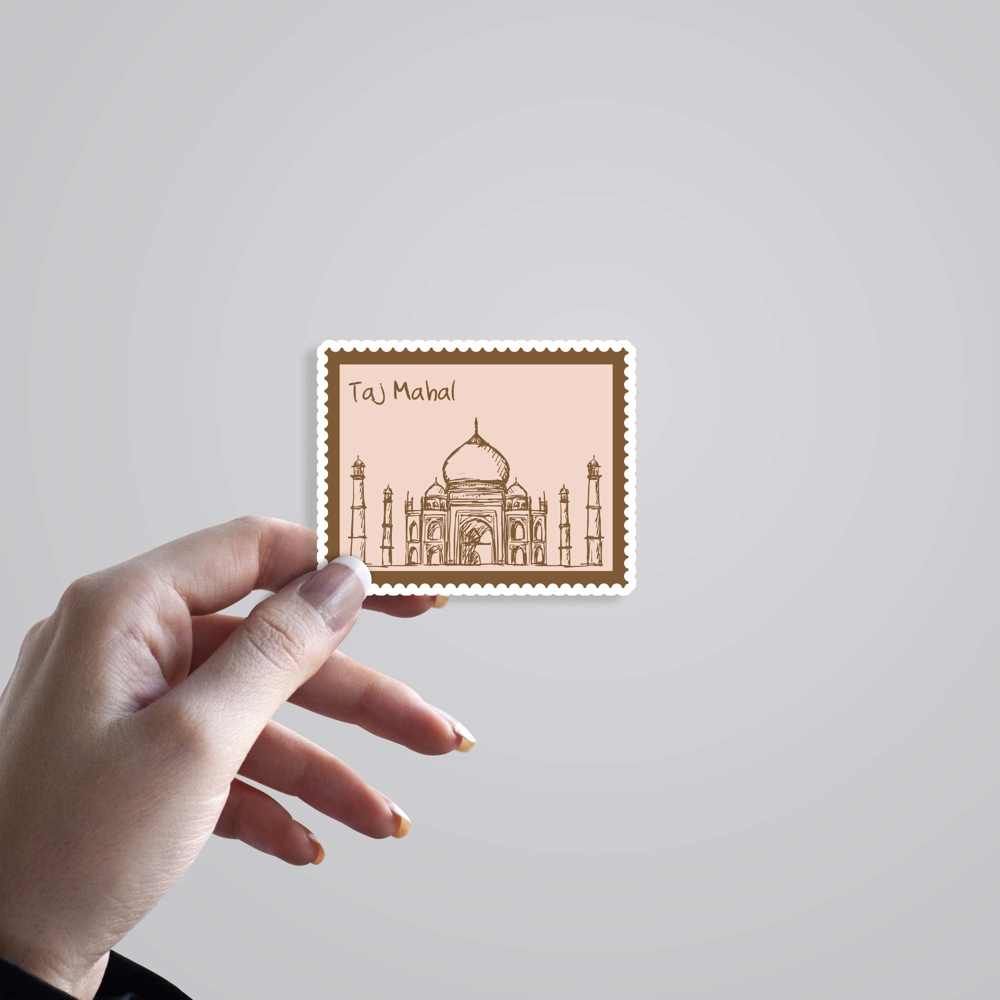 Taj Mahal Stamp Travels Stickers