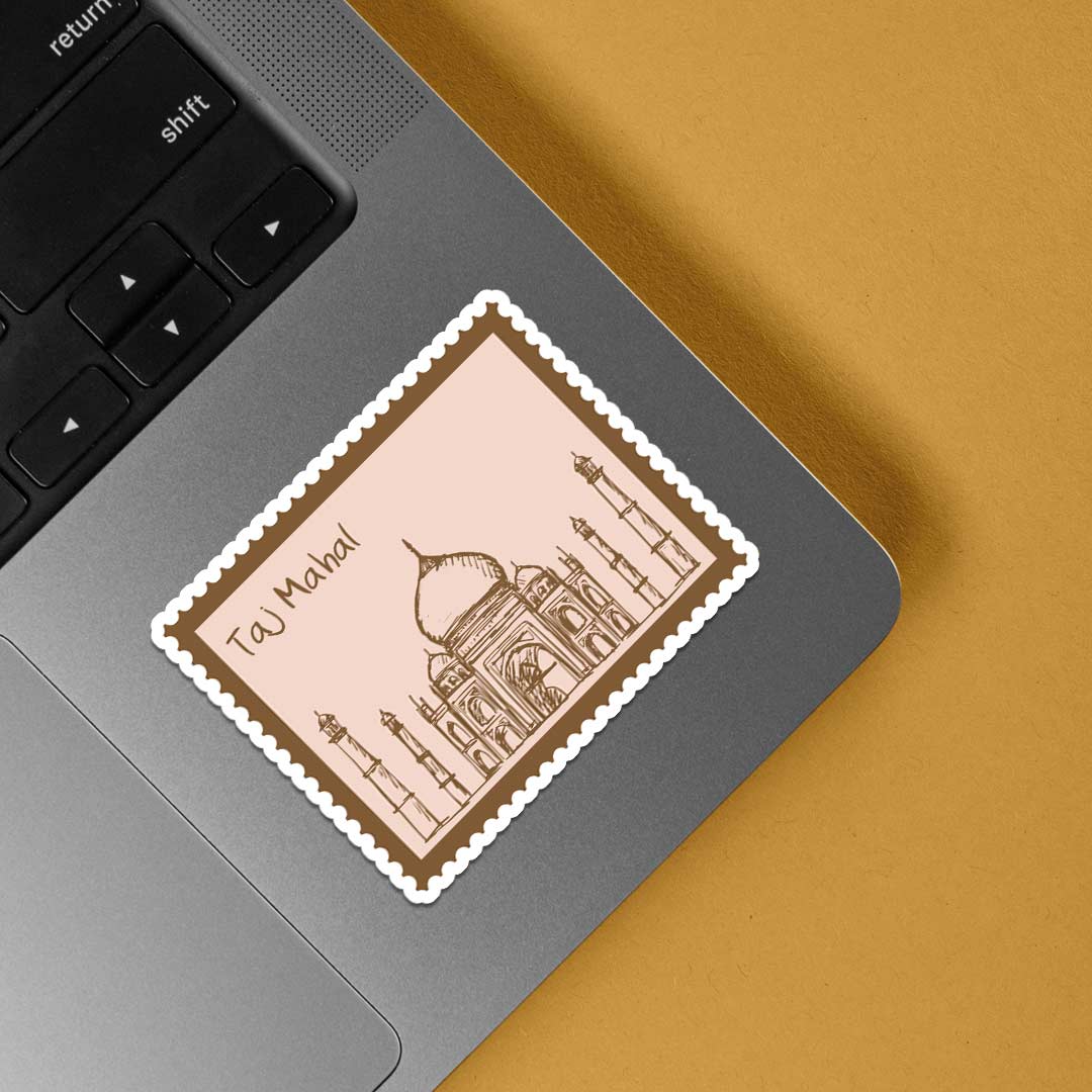 Taj Mahal Stamp Travels Stickers