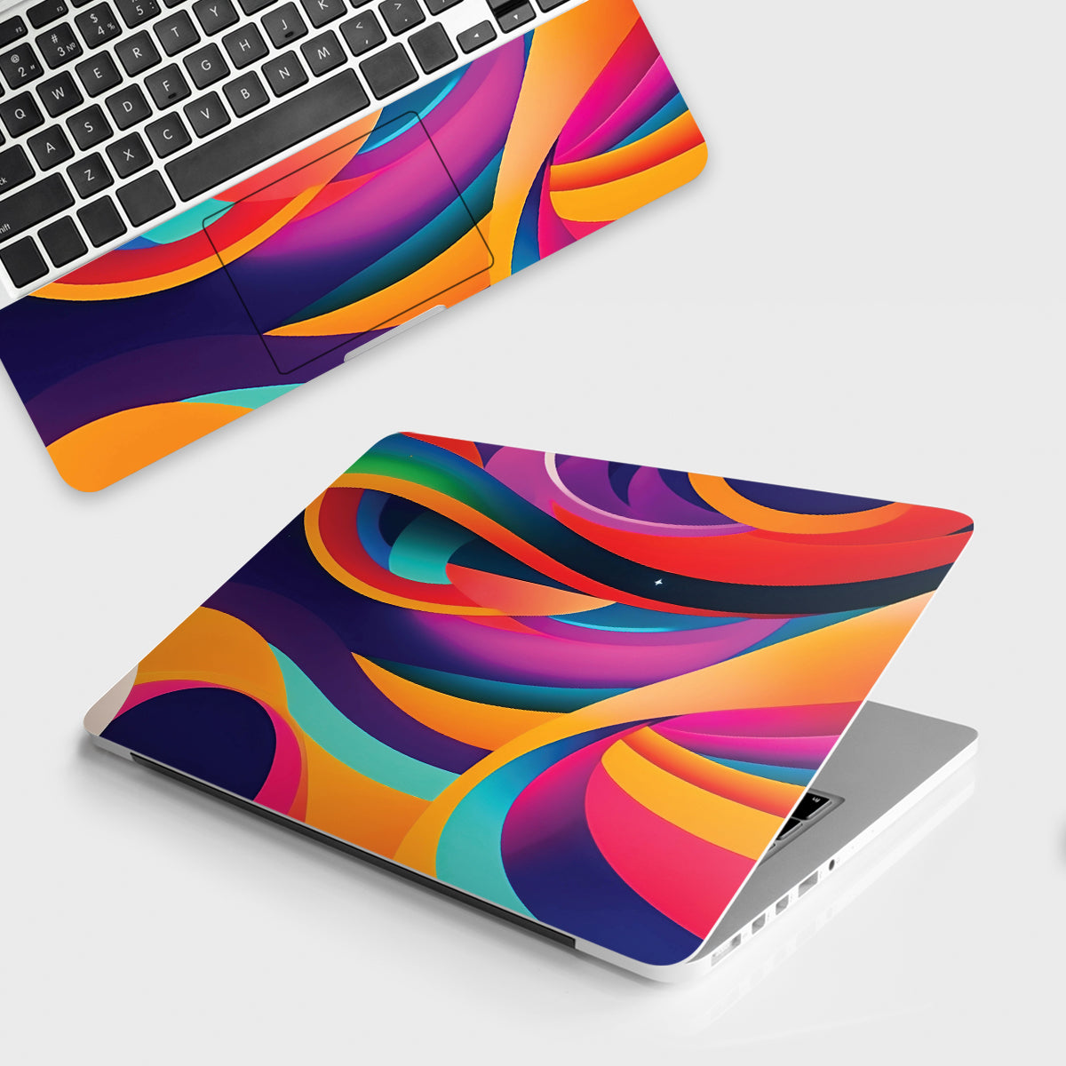 Fomo Store Laptop Skins Abstract Color Ribbons