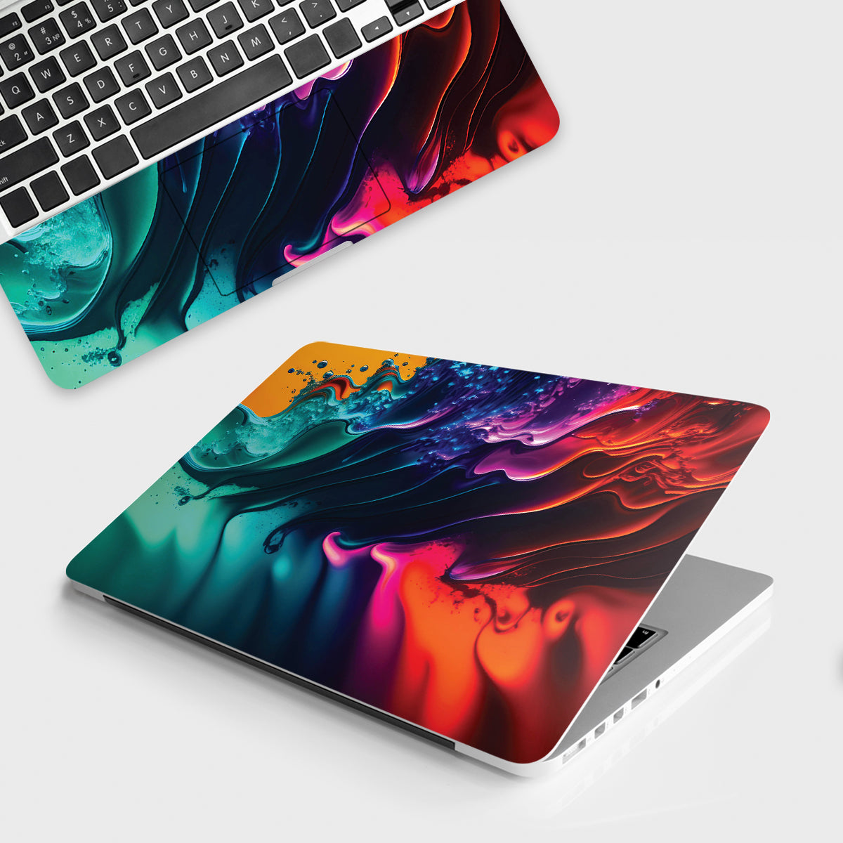 Fomo Store Laptop Skins Abstract Dark Color Paint