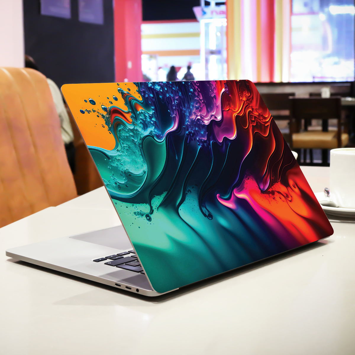 Dark Color Paint Abstract Laptop Skin