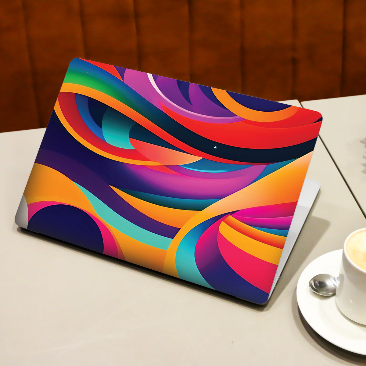 Color Ribbons Abstract Laptop Skin