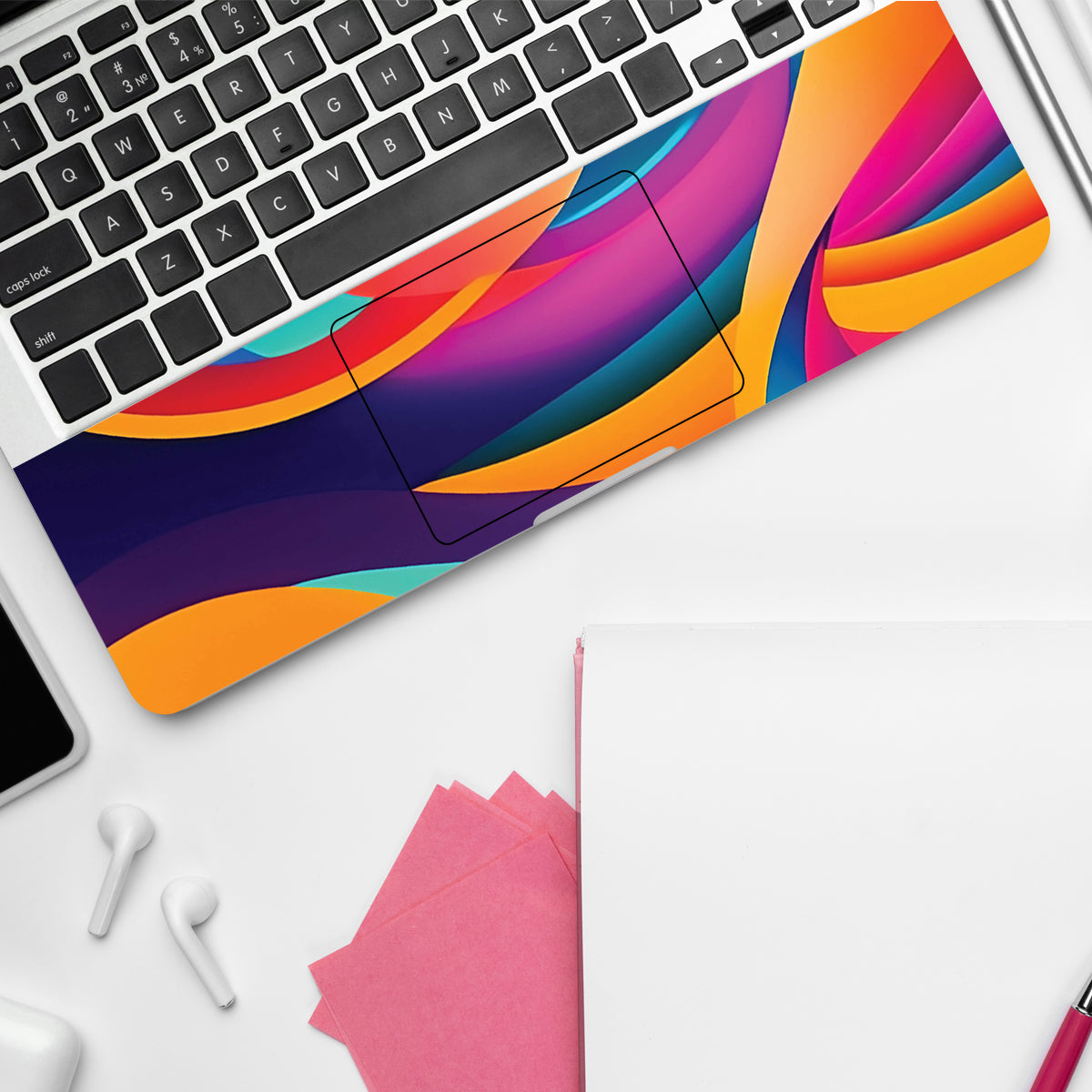 Color Ribbons Abstract Laptop Skin