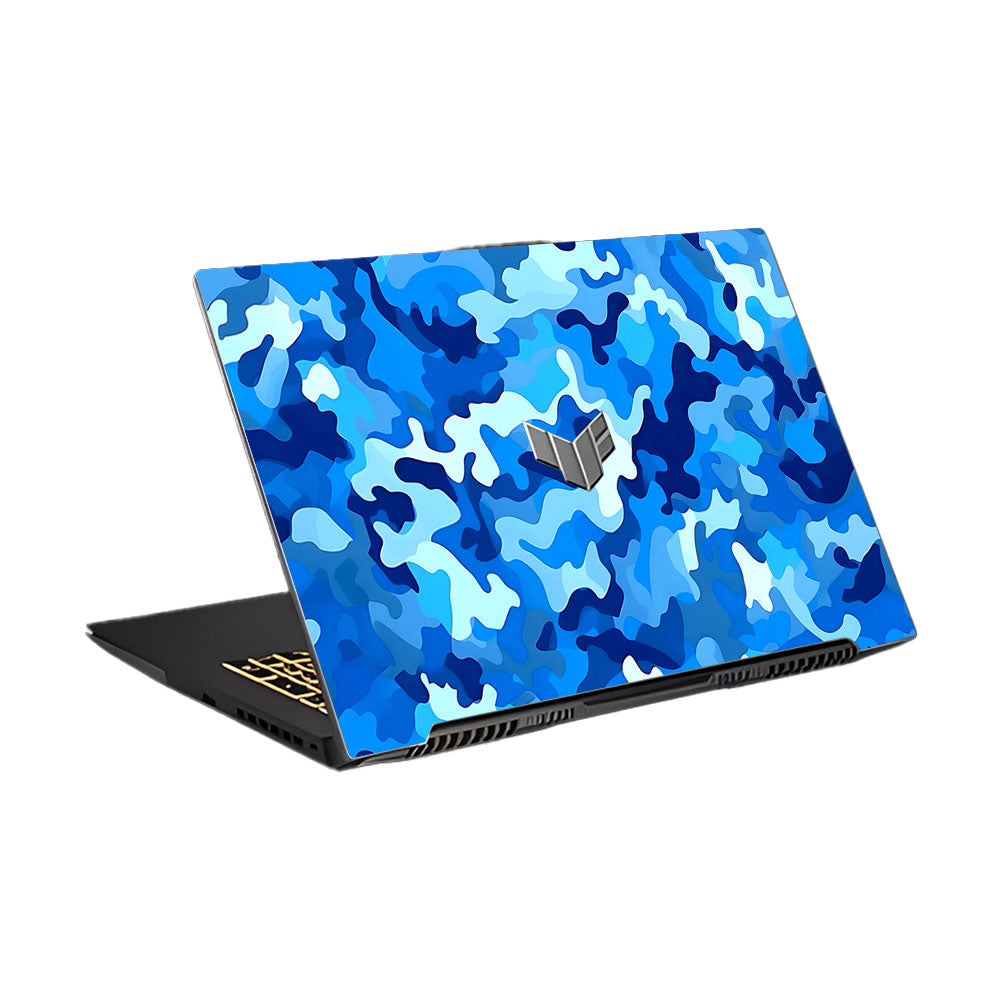 Arctic Blue Camo Pattern Asus TUF Gaming F17 FX707Z Laptop Skin