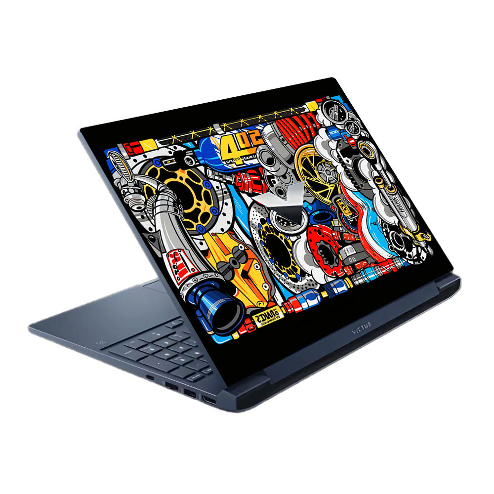 Mechanical Chaos HP Victus Laptop Skin