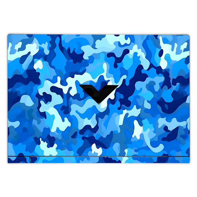 Arctic Blue Camo Pattern HP Victus Laptop Skin